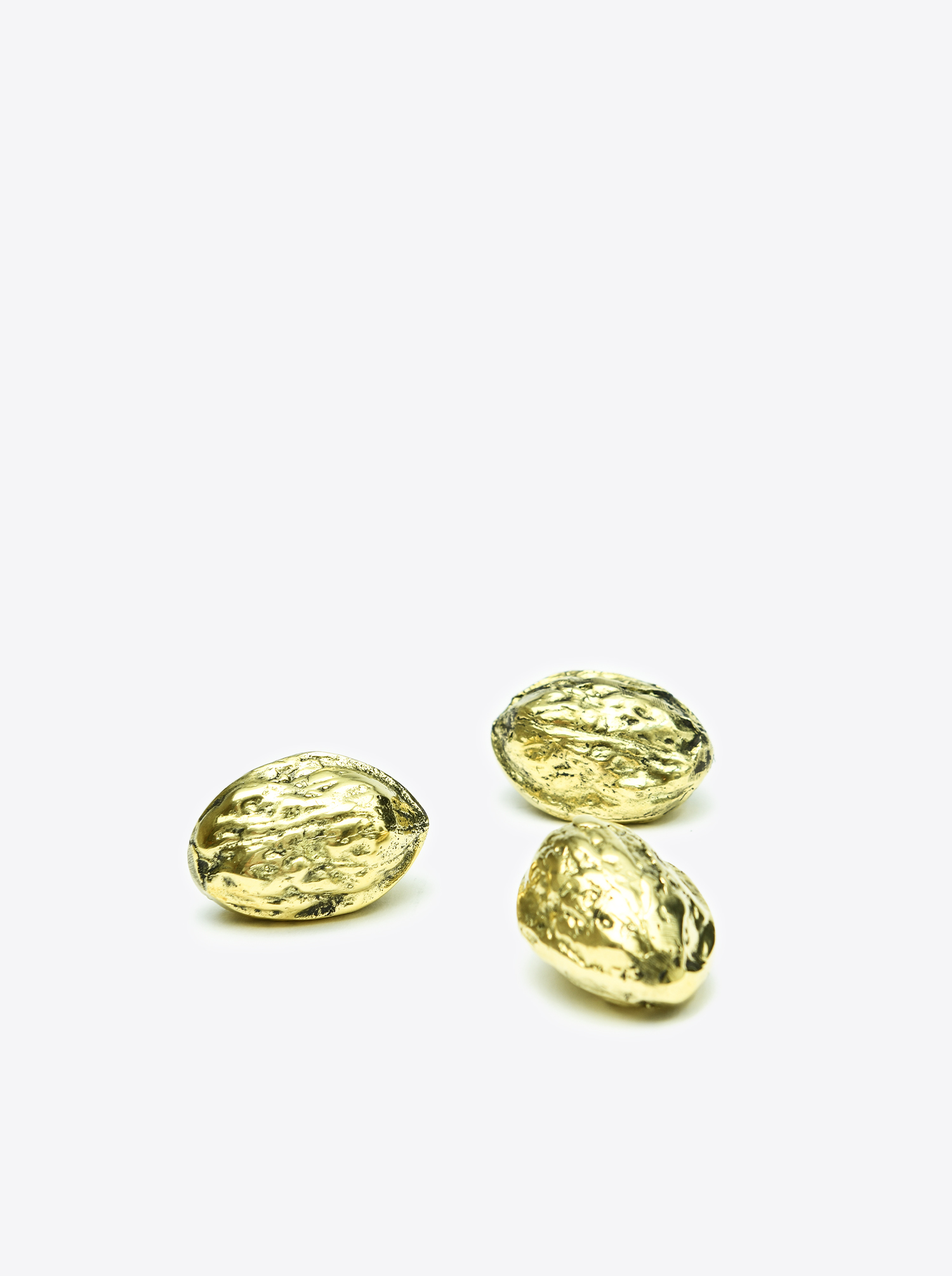 Paperweight &quot;Nut&quot; Brass polished