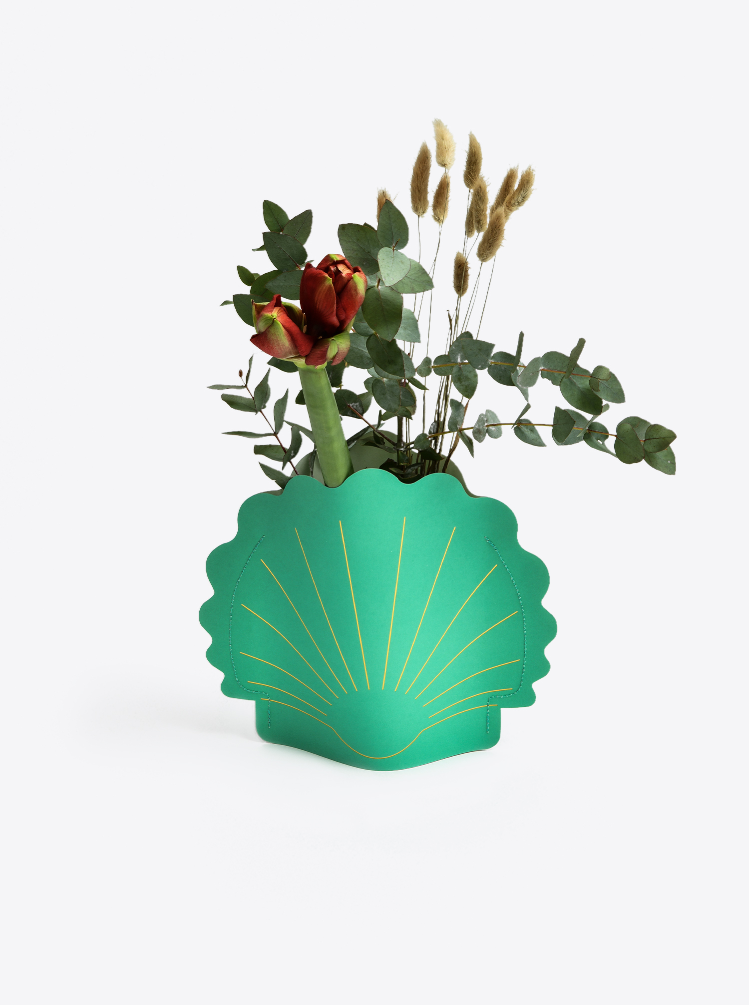 Paper Vase &quot;Hera&quot; green