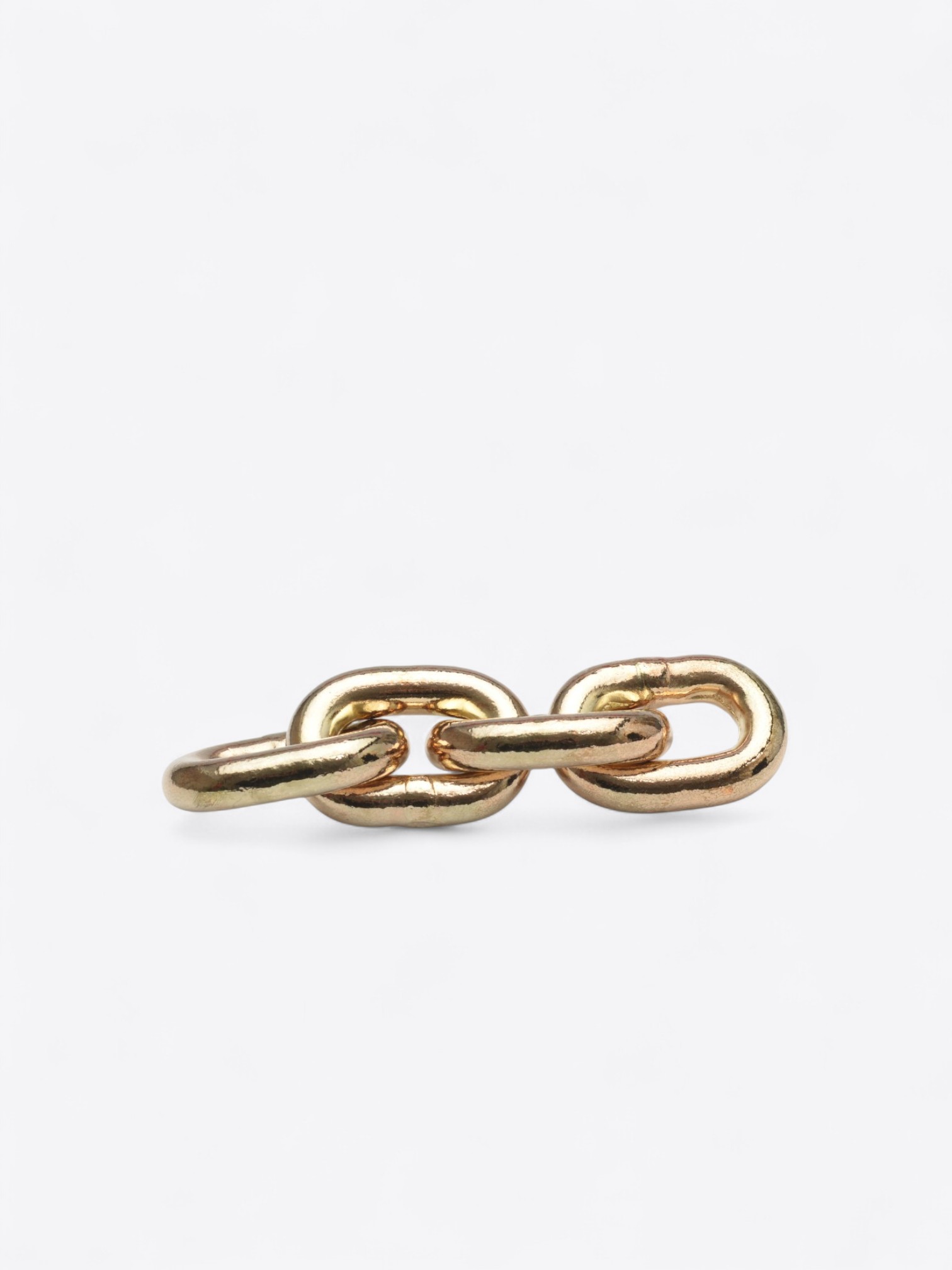 Paperweight &quot;Chain&quot; Iron gold plated