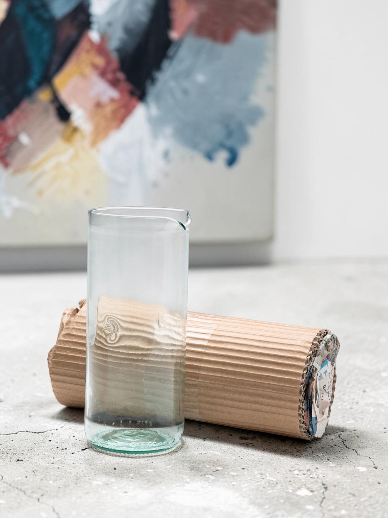 Glass Carafe Light Blue