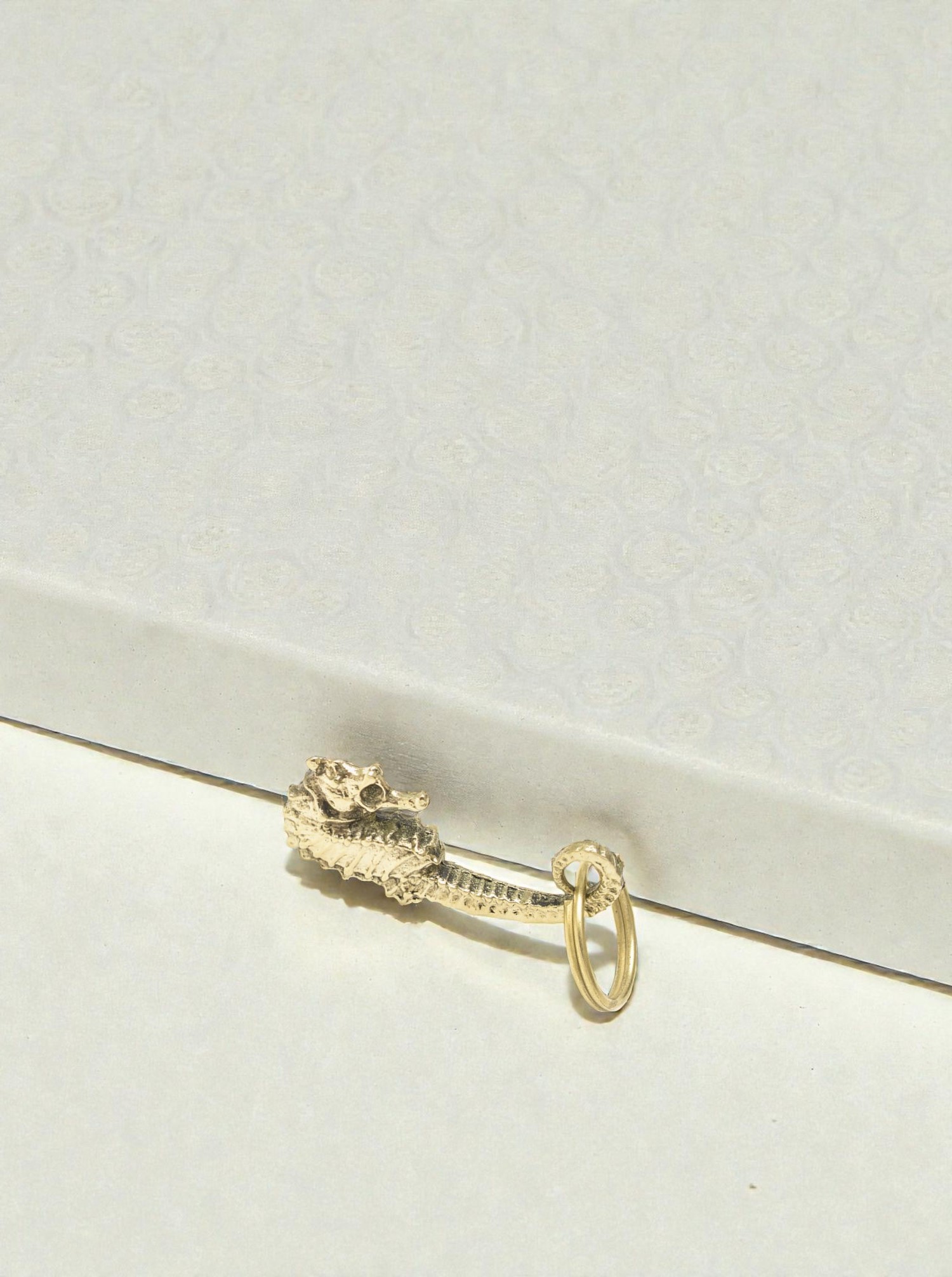 Key Chain "Sea Horse" Brass polished