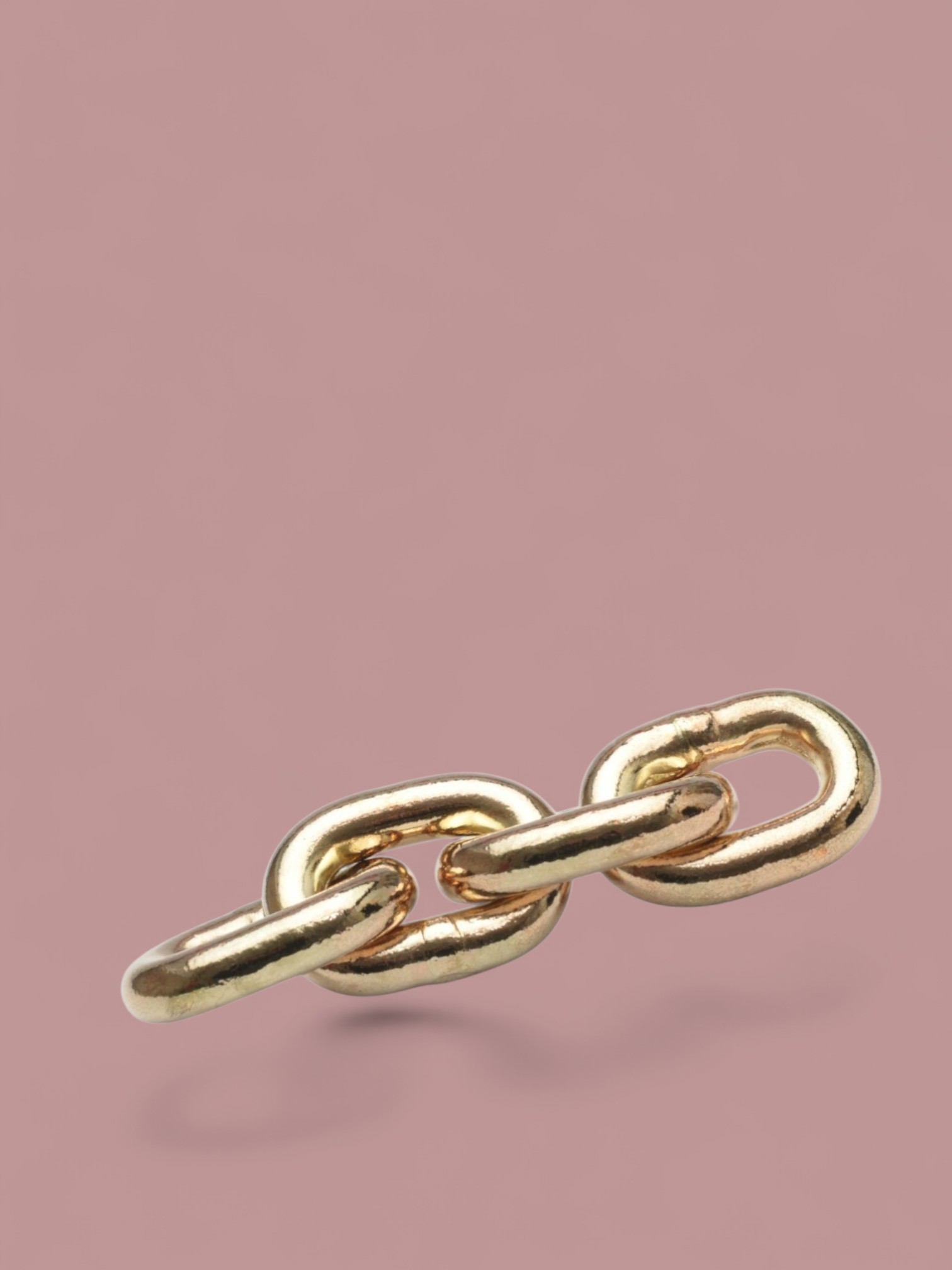 Paperweight "Chain" Iron gold plated