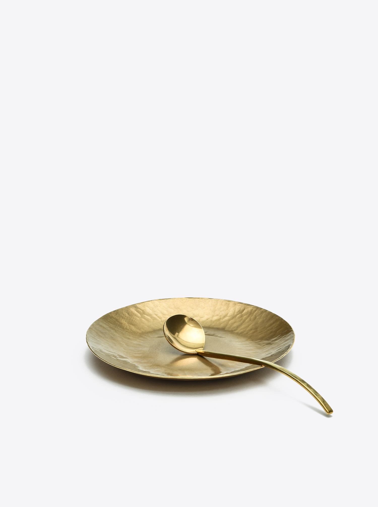 Spoon curved Brass