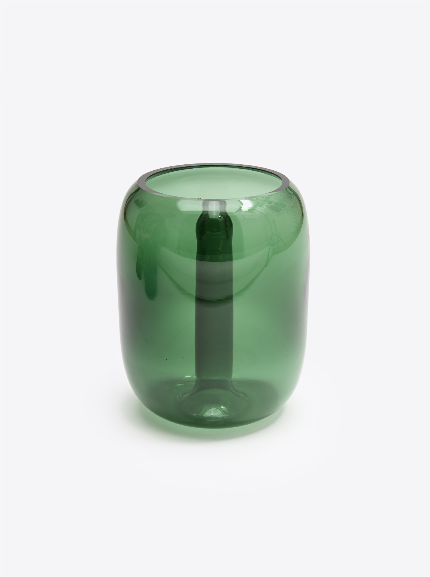 Vase Soft Vase L Glass green