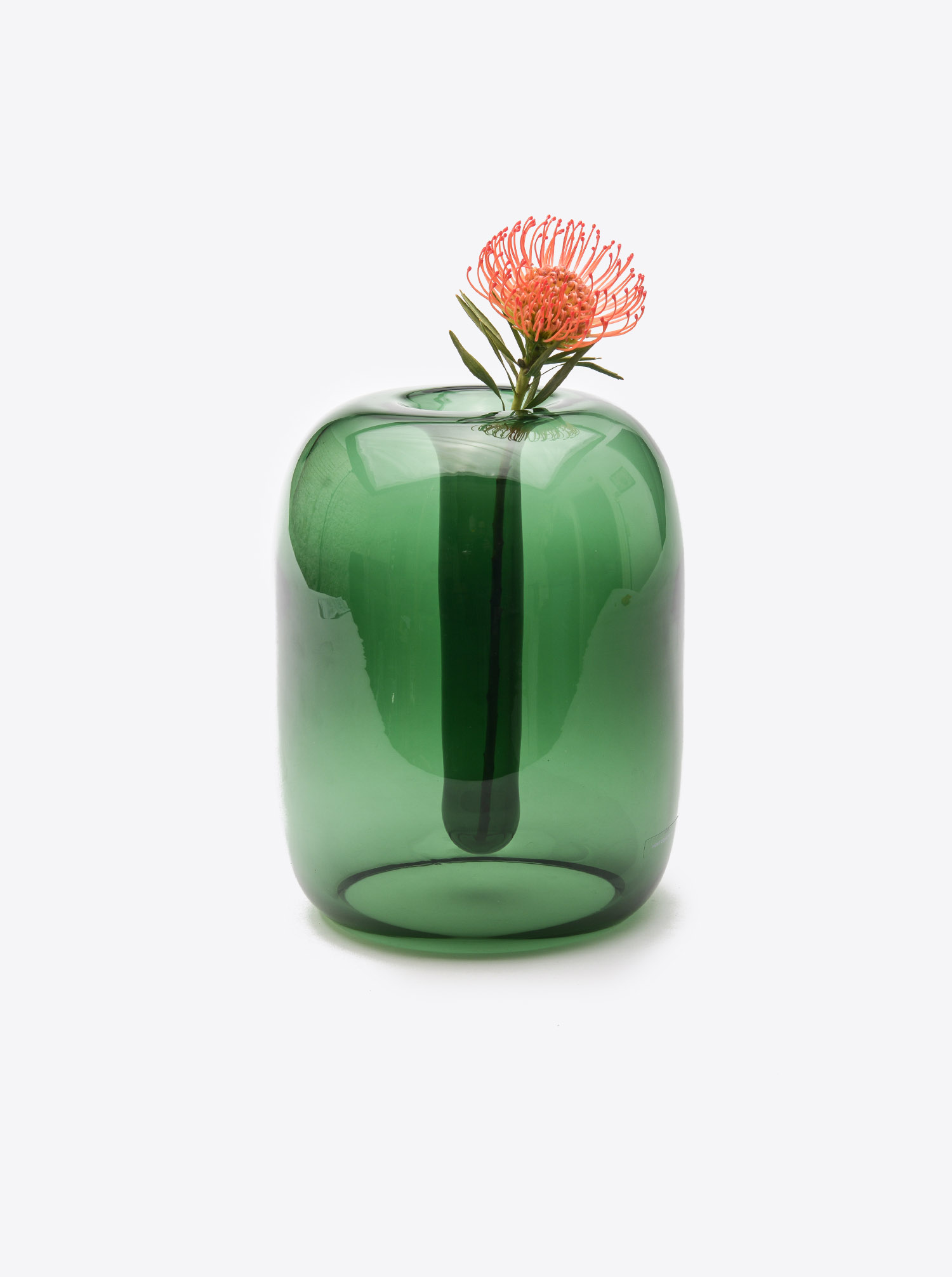 Vase Soft Vase L Glass green