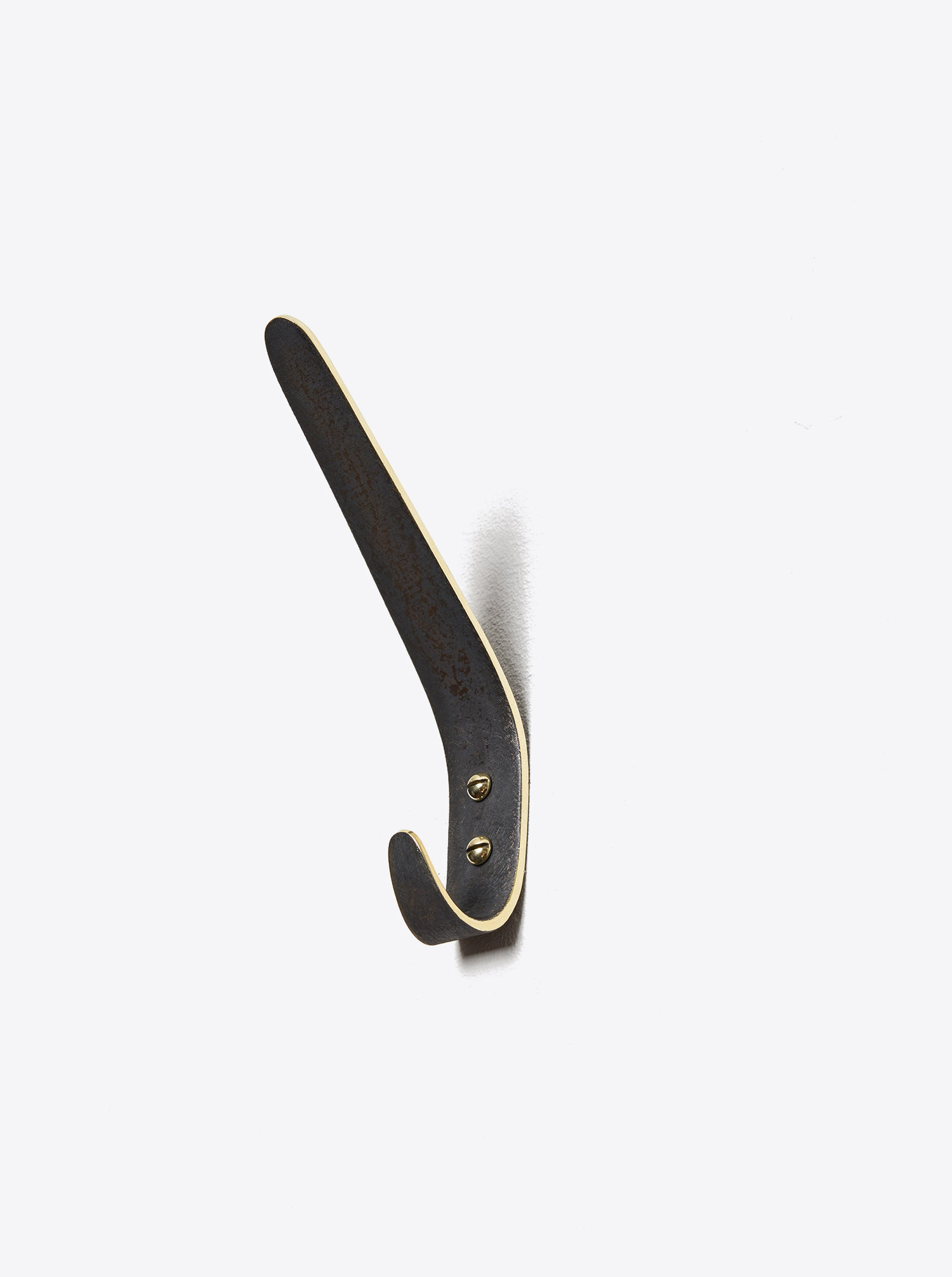 Coat Hook L Brass patinated