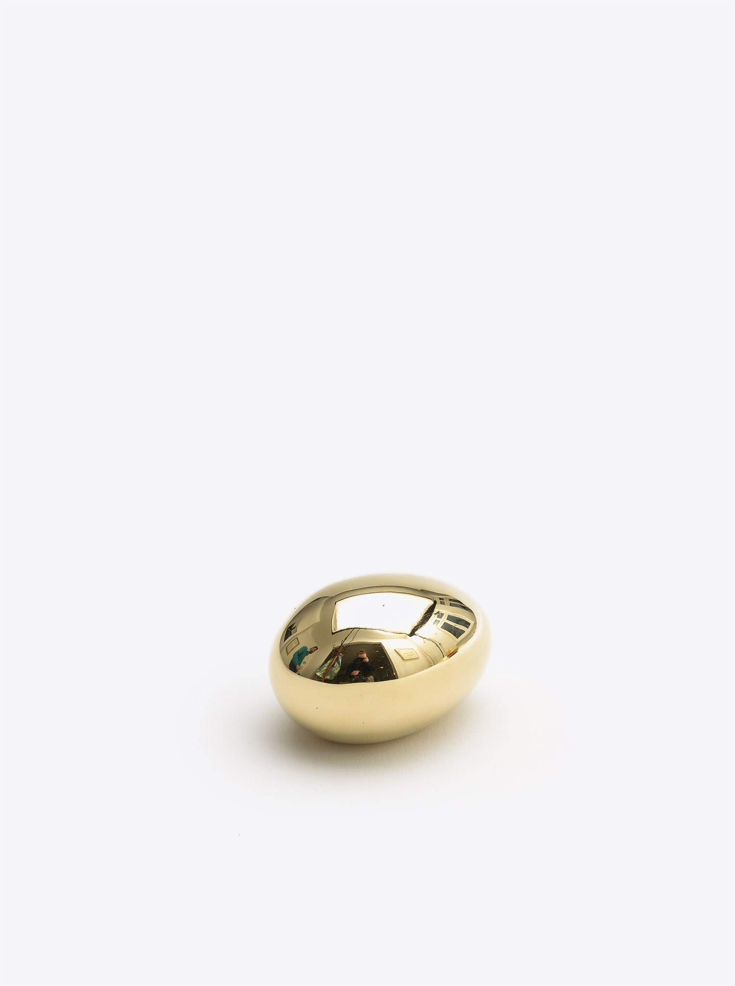 Paperweight Egg Brass polished