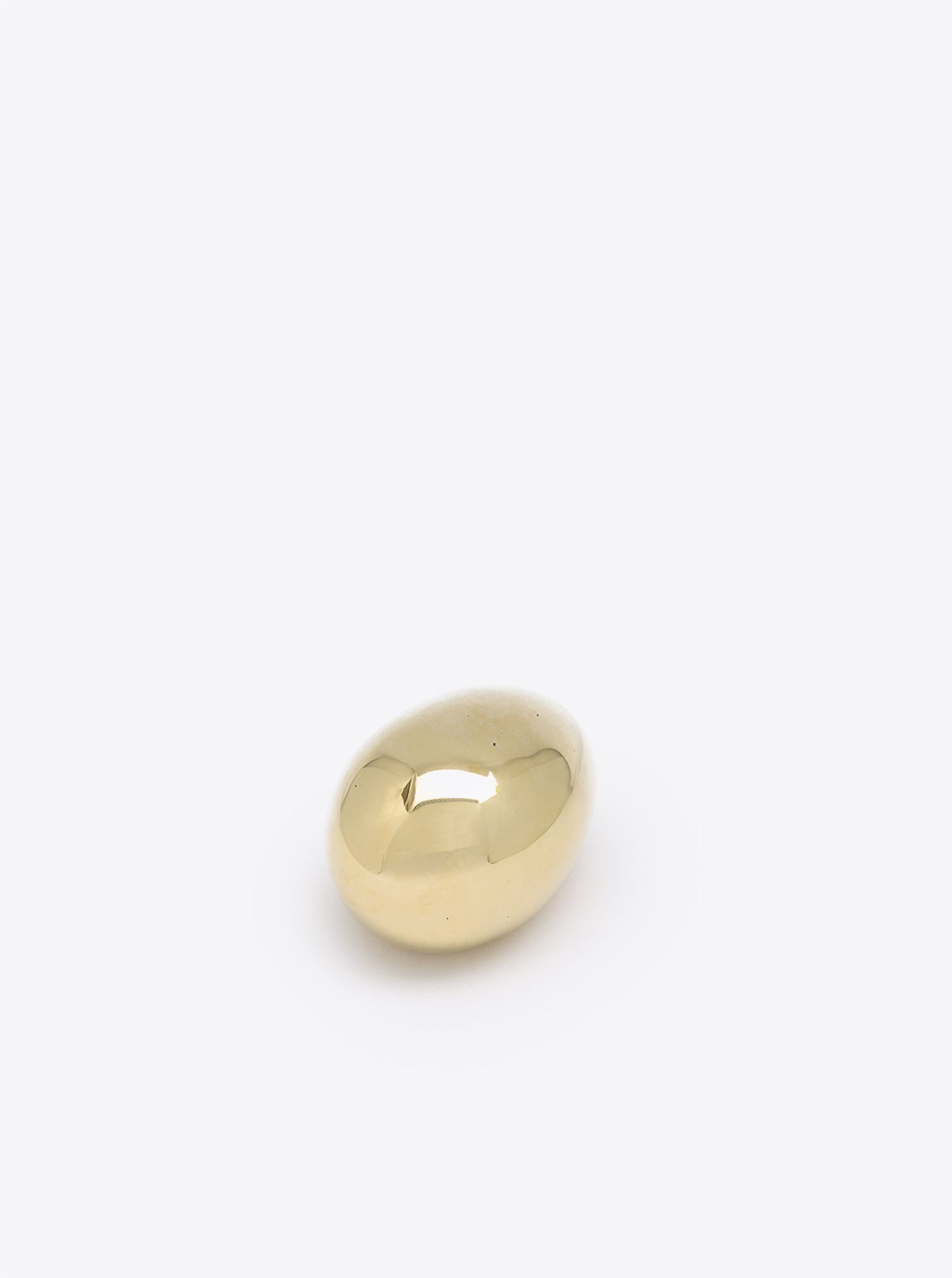 Paperweight &quot;Egg&quot; Brass polished