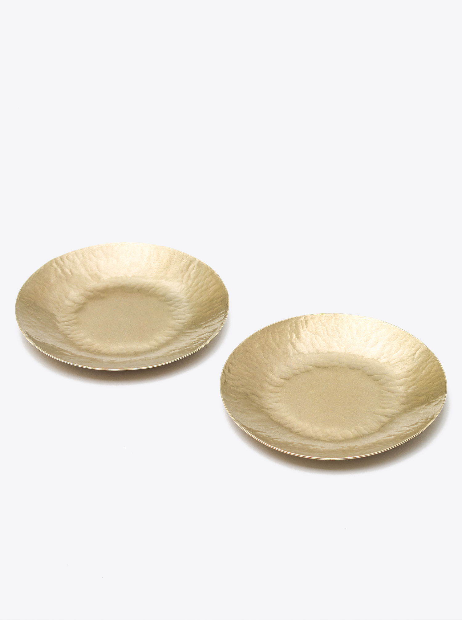 Set of 2 Plates Brass D12