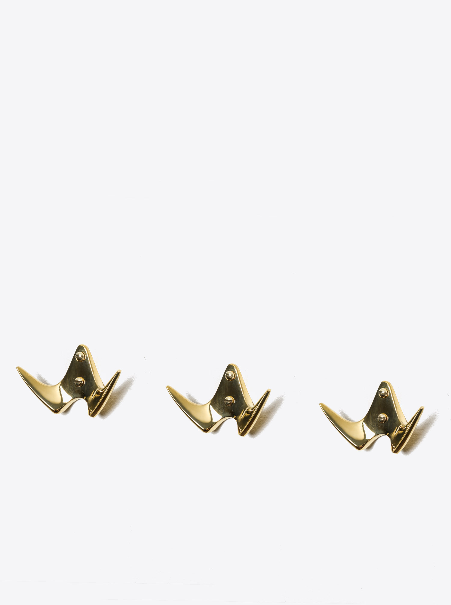 Coat Hook &quot;Bird&quot; Brass polished