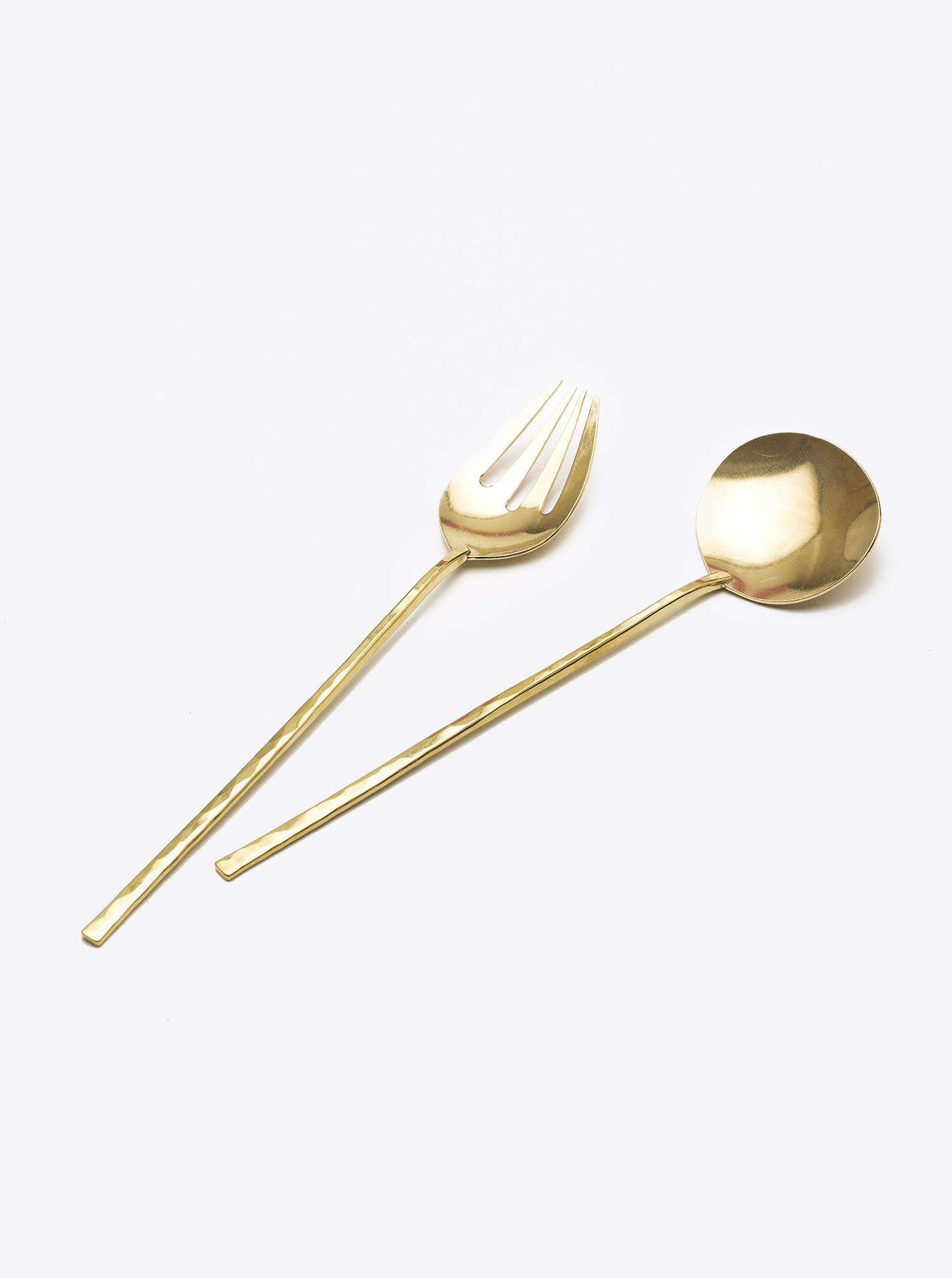 Presenting Cutlery Set Brass . Handmade