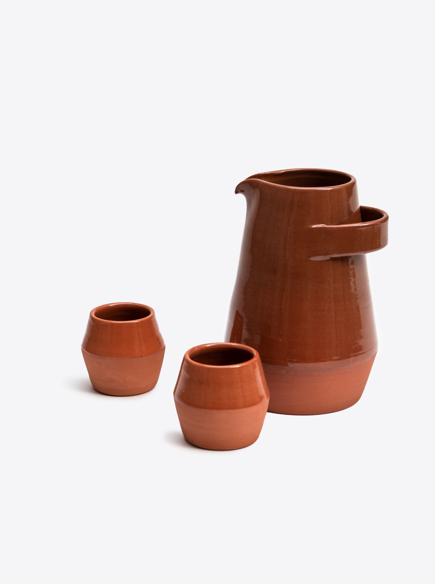 Cup Set of 2 &quot;Cachopo&quot; Terrakotta