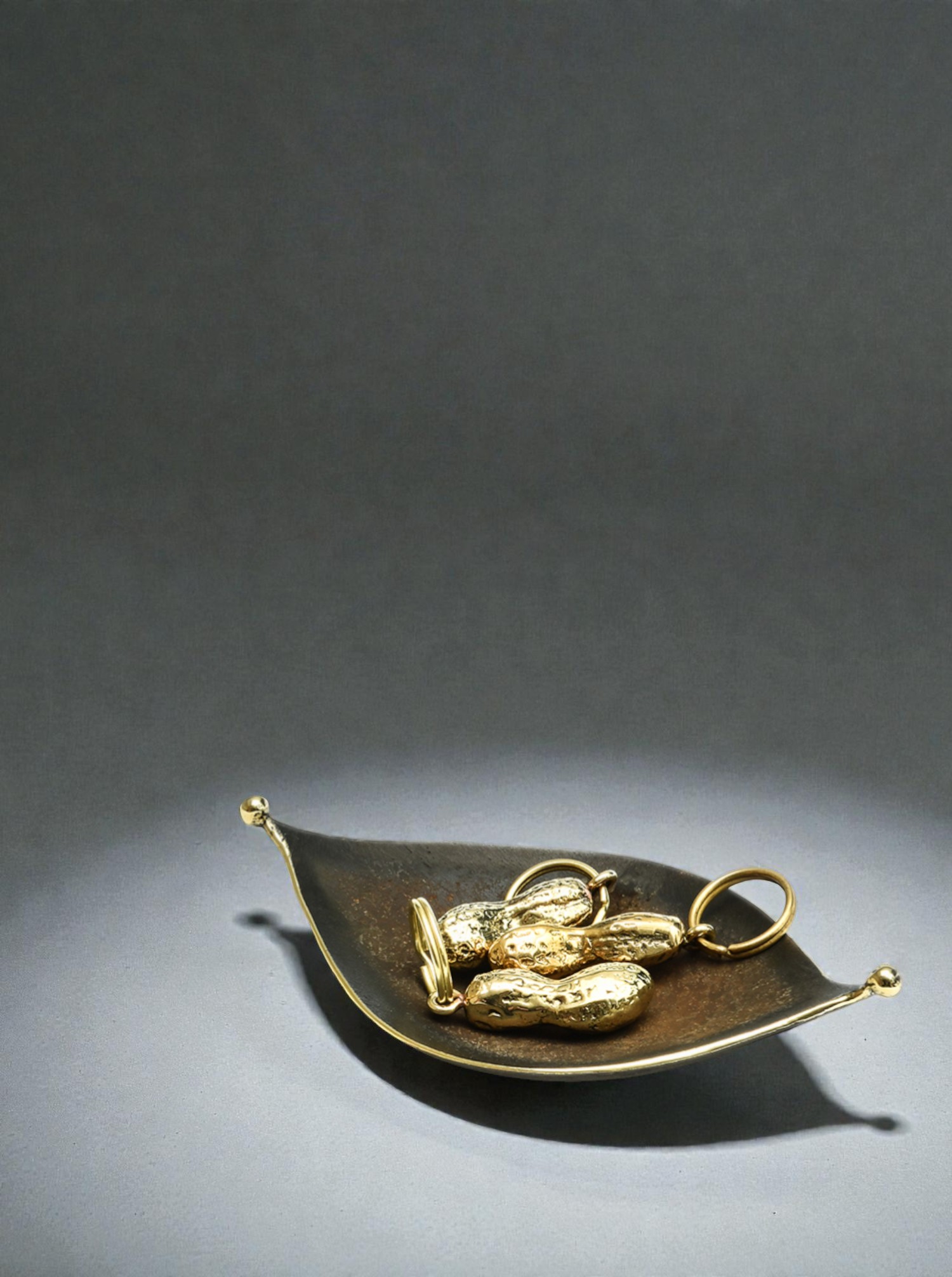 "Tropferl" Ashtray Brass patinated