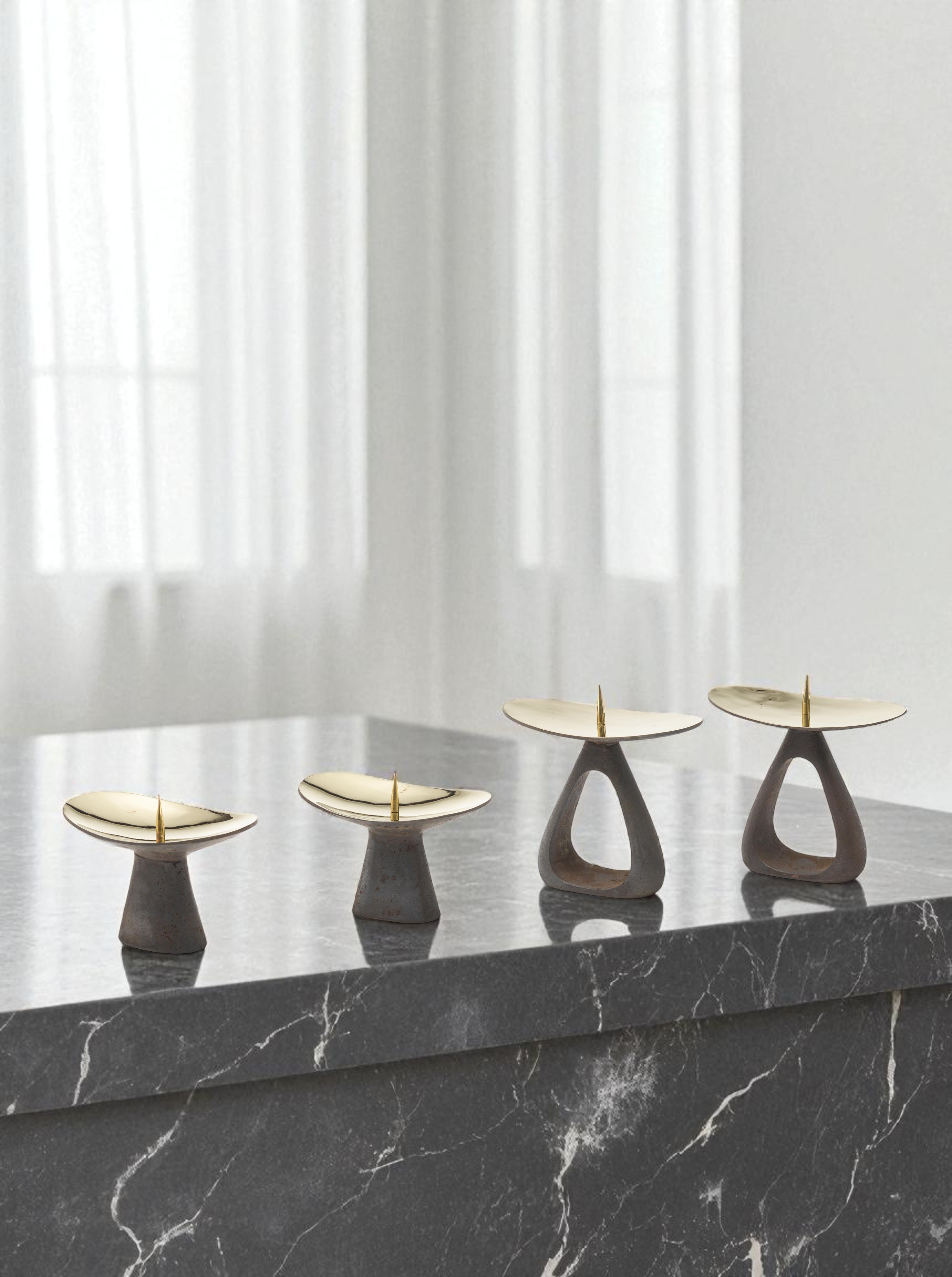 Candleholder Brass with hole