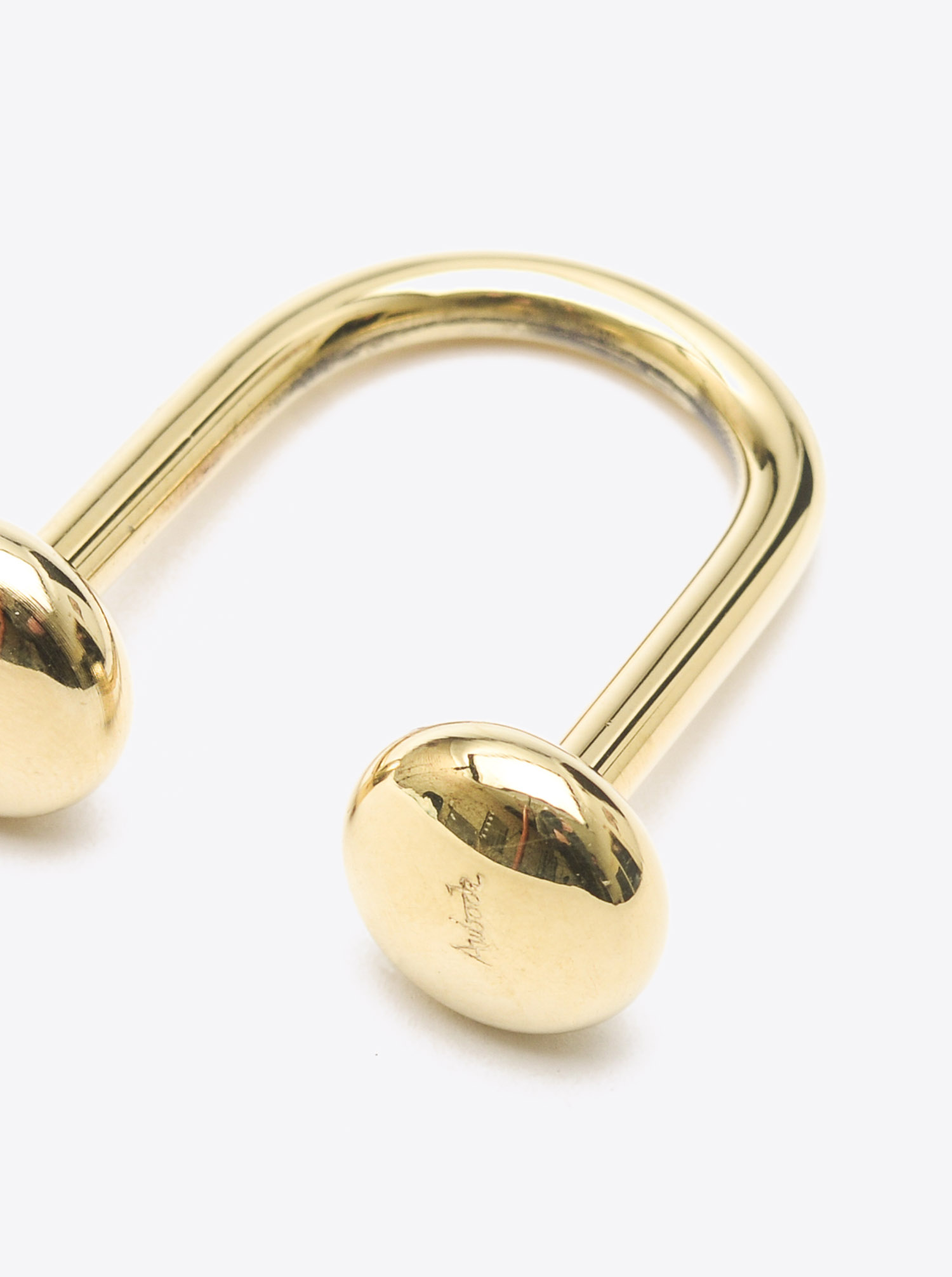 Carl Auböck “U” Key Ring Polished Brass