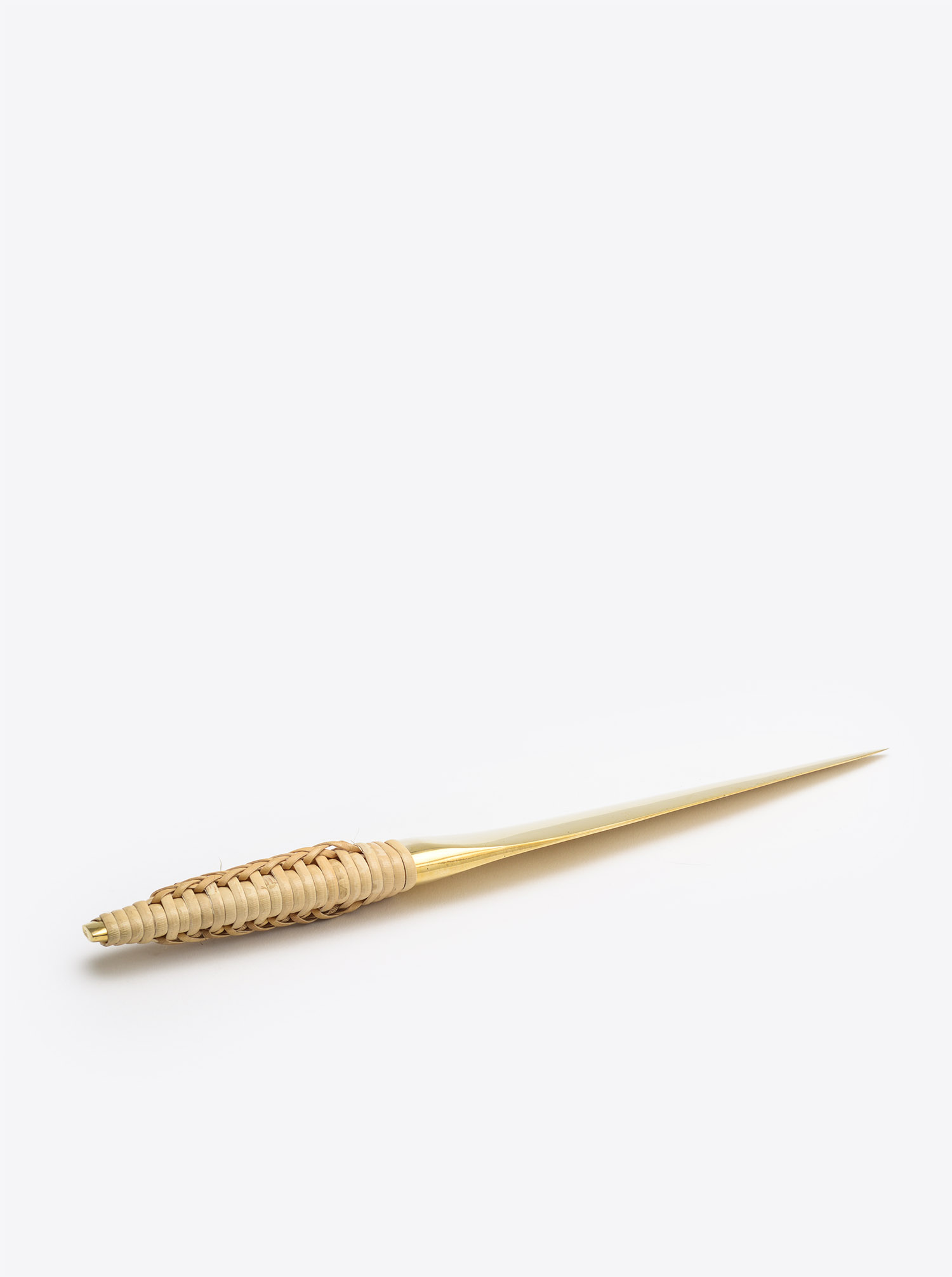 Letter Opener &quot;Cane&quot; Brass polished