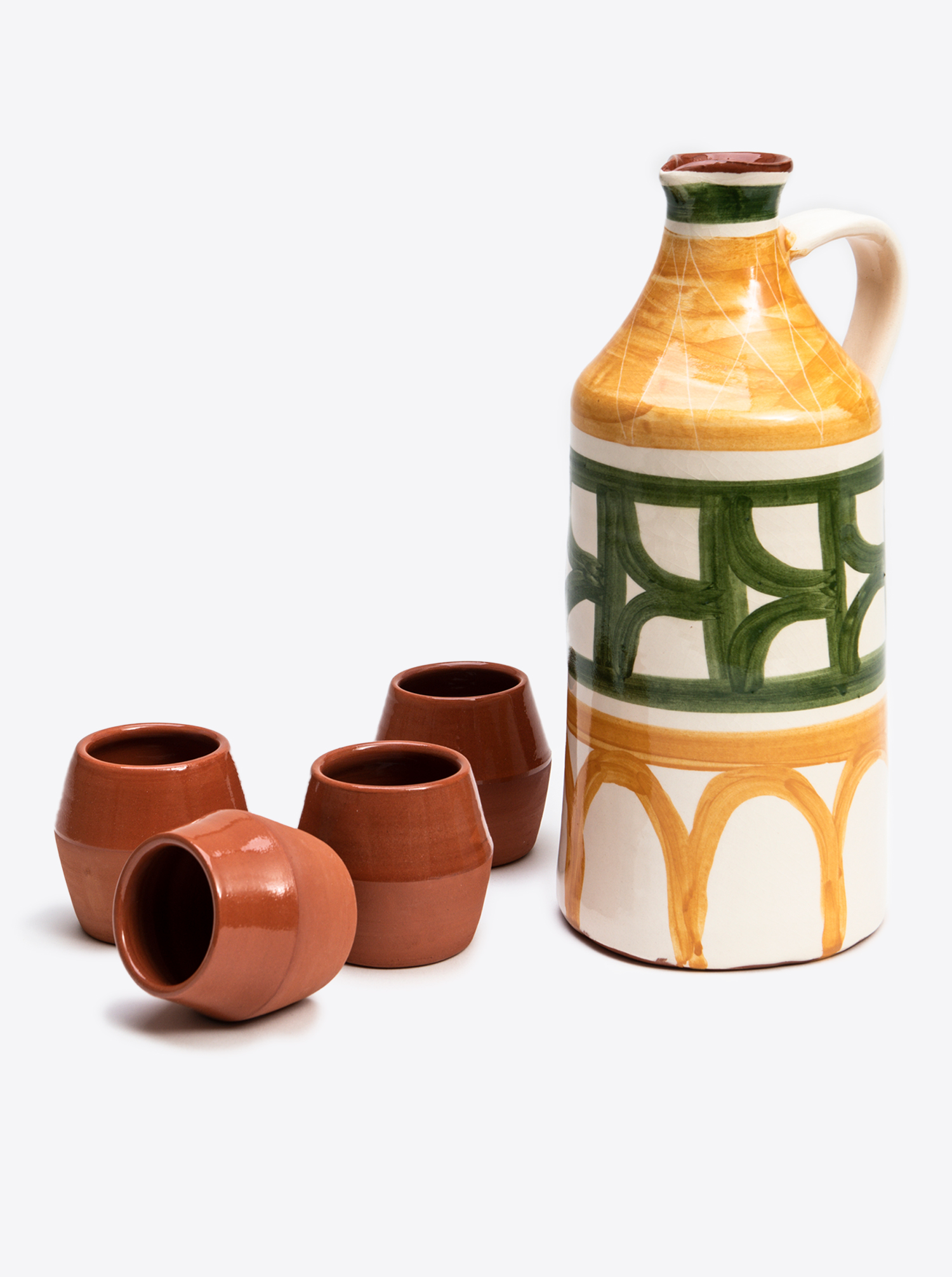 Carafe &quot;Bilha&quot; 1,3ltr. / terracotta hand-painted
