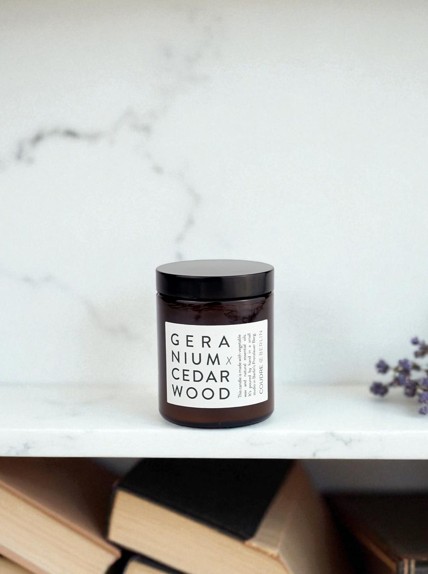 Duftkerze Geranium &amp; Cedarwood