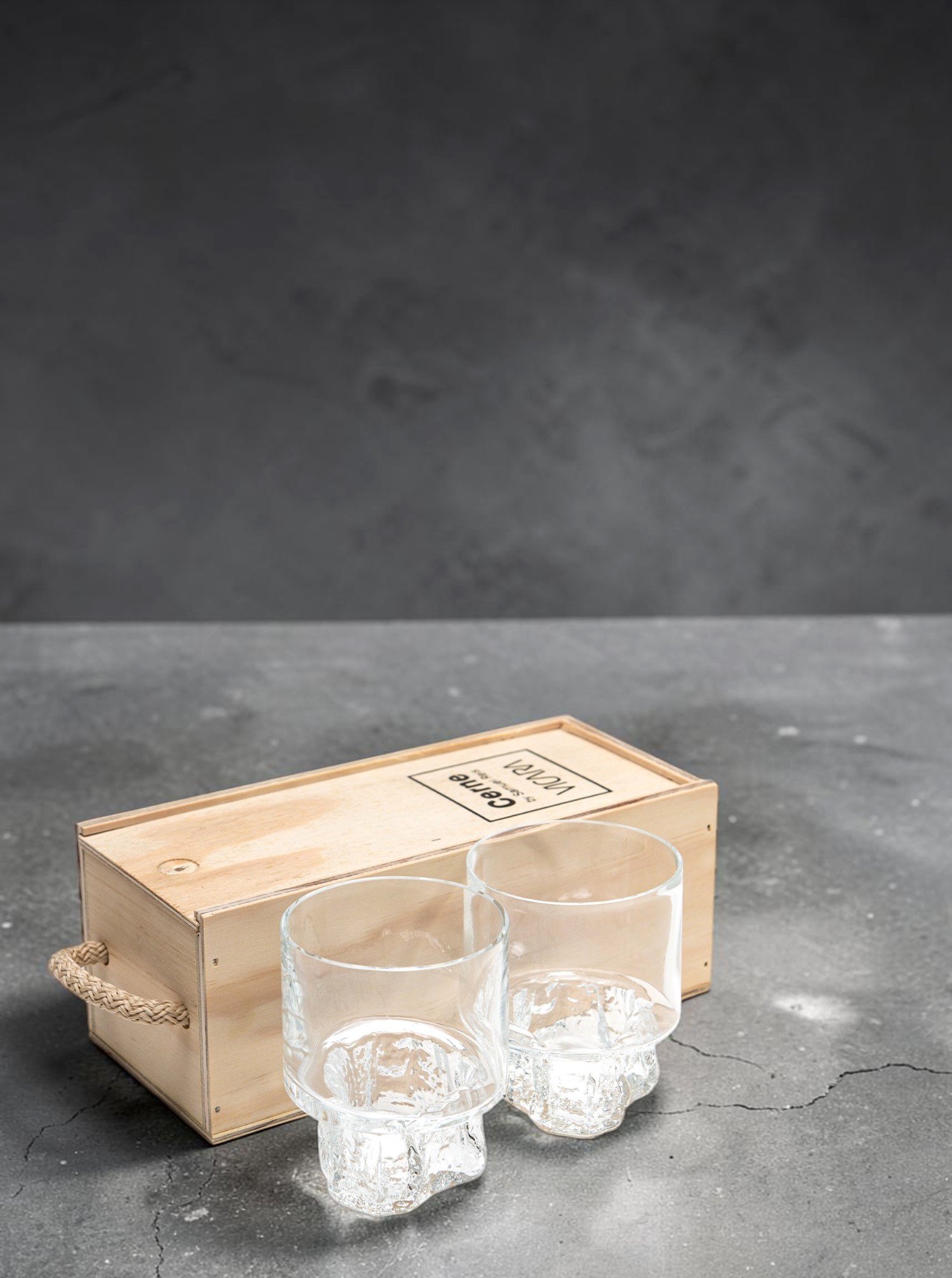 Glass Set "Cerne" 2 pcs. with box
