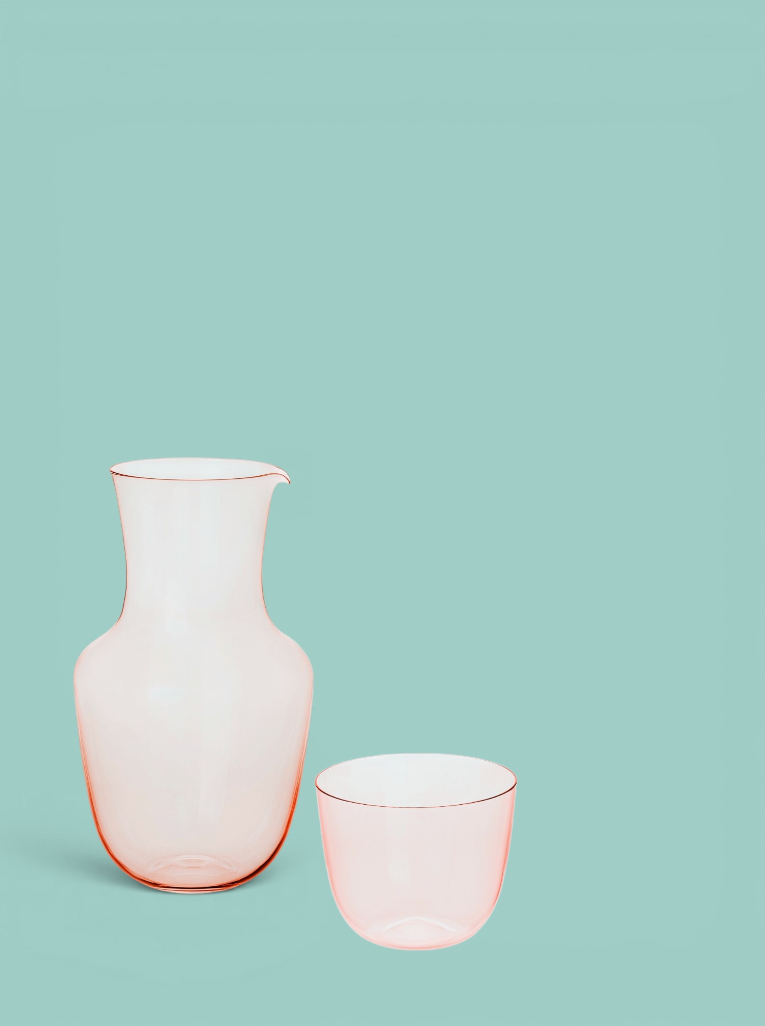 Carafe "Alpha" Glass rosalin