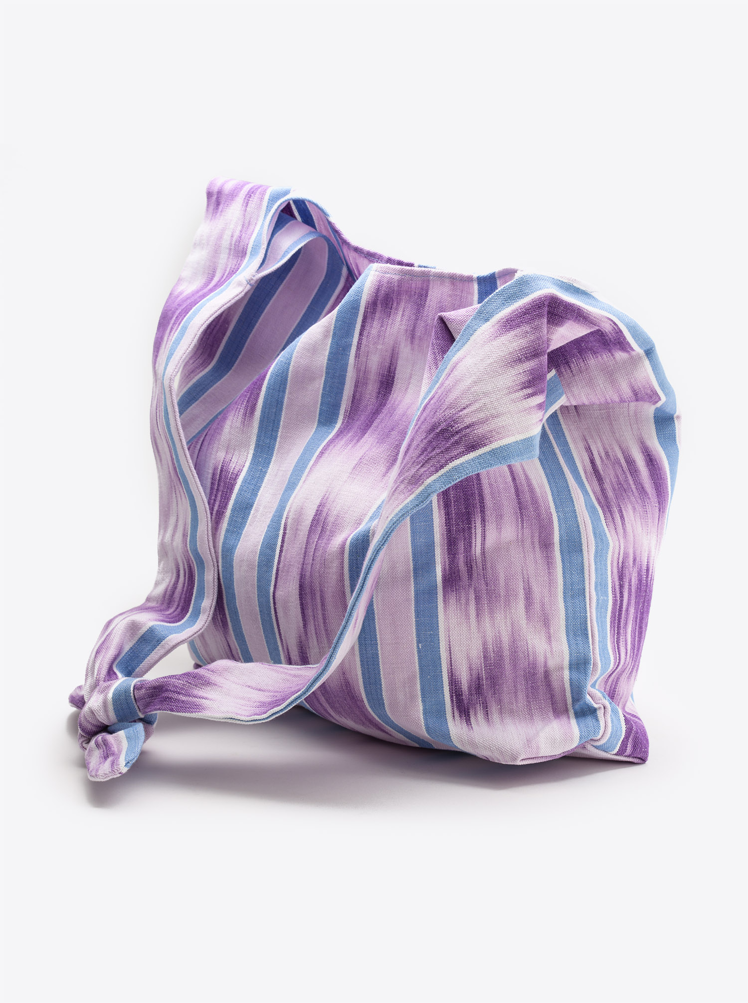 Bag Furoshiki Ikat purple blue