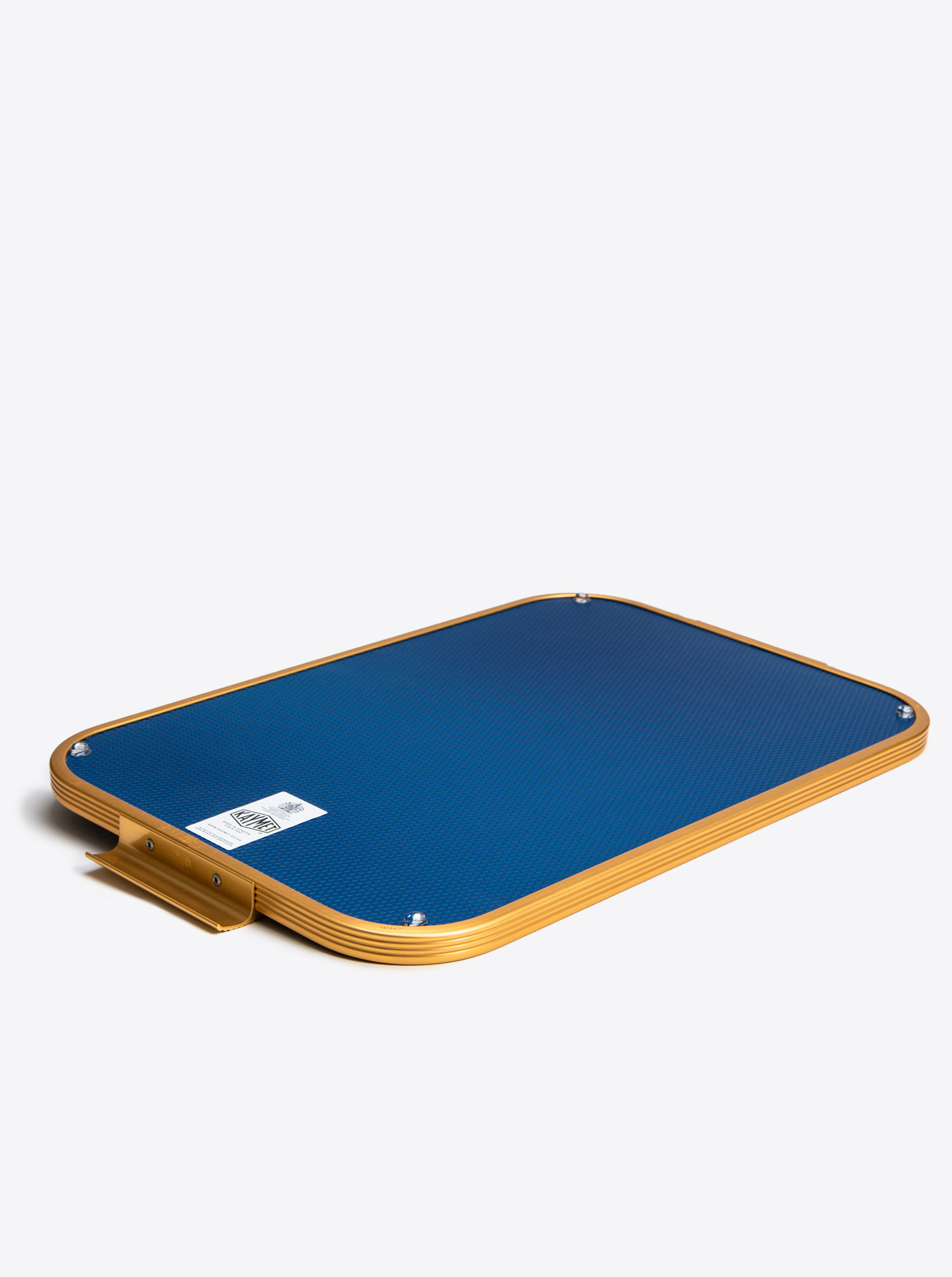 Tray Aluminium L 46 x 30cm in Royal Diamond Blue / Gold