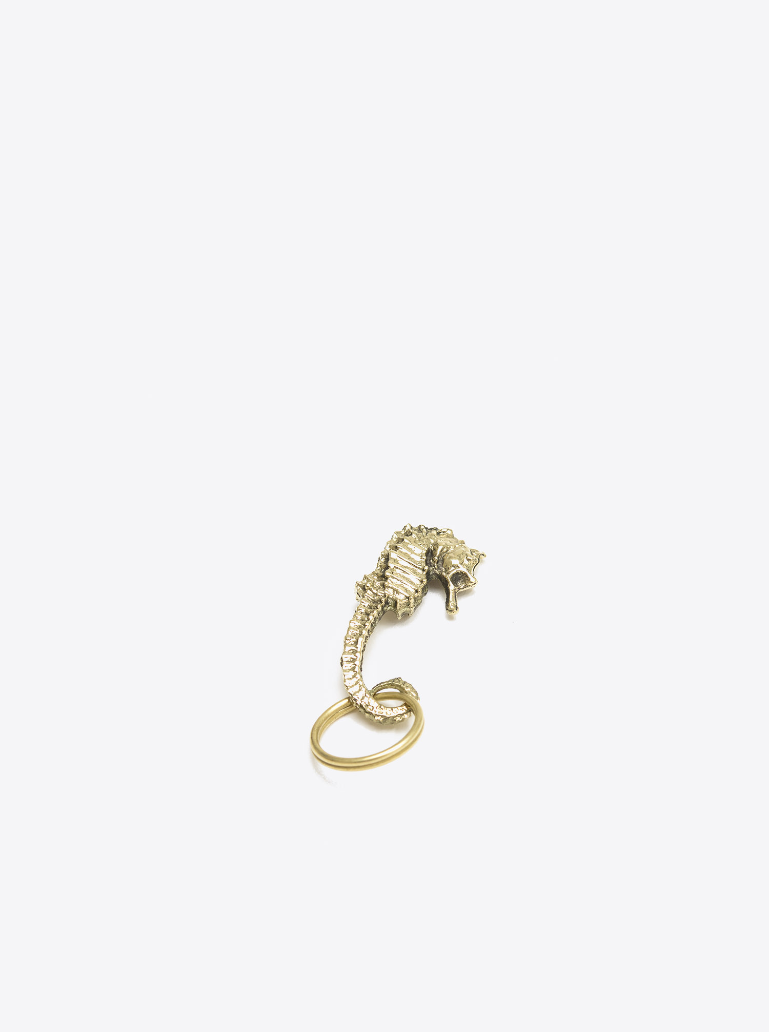 Key Chain &quot;Sea Horse&quot; Brass polished