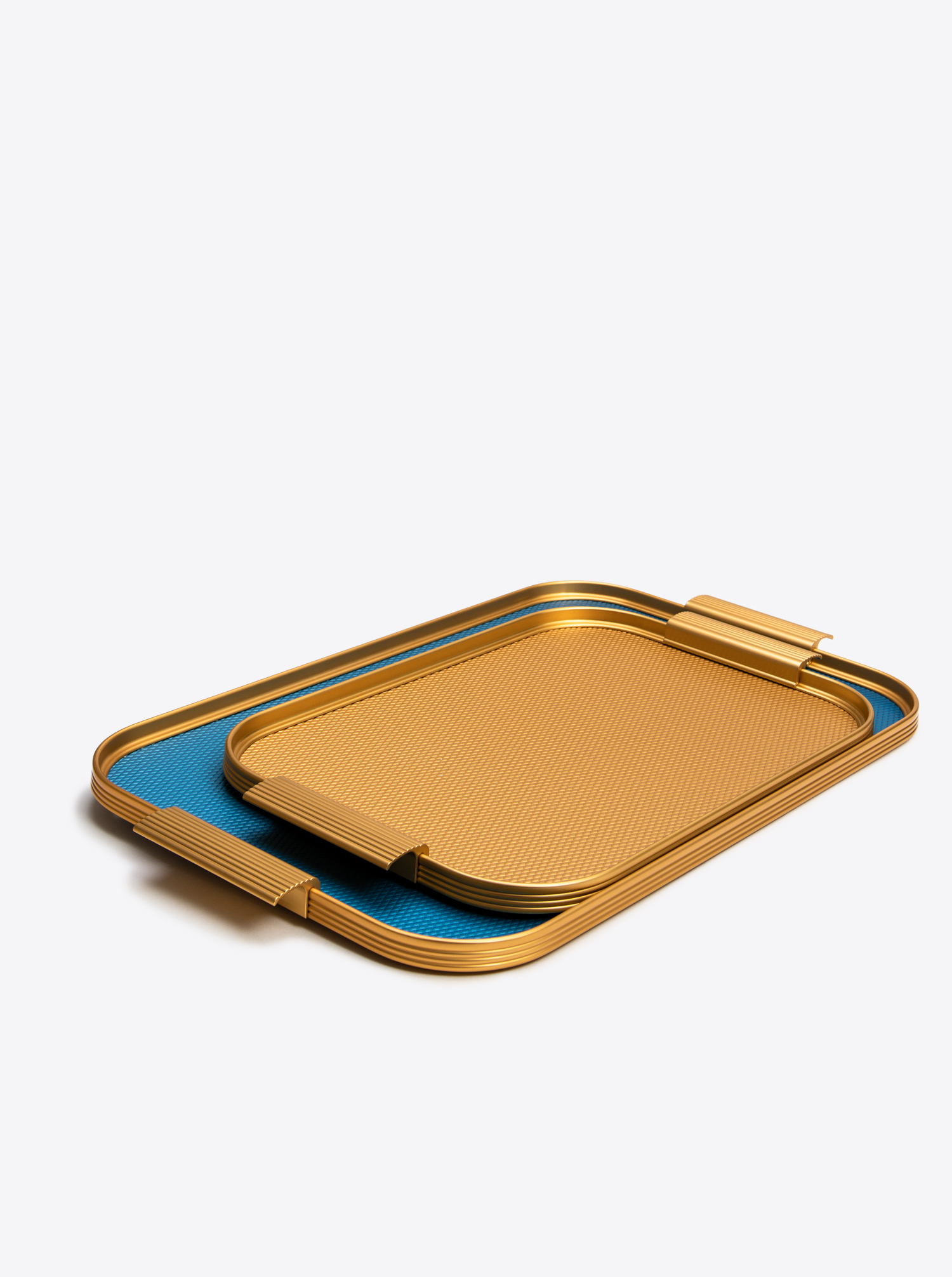 Tray Aluminium L 35 x 25,5cm in Royal Diamond Gold / Gold