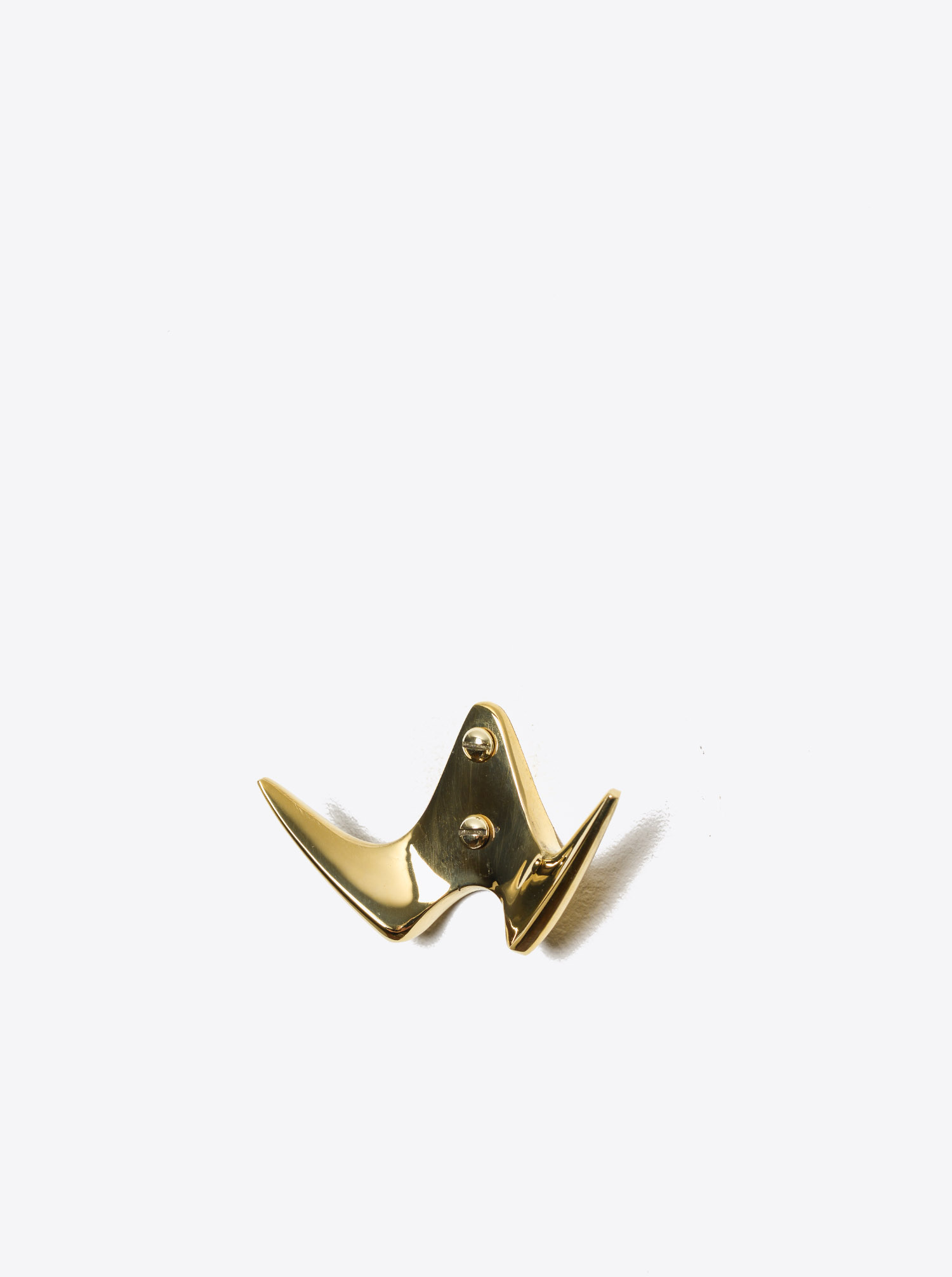 Coat Hook &quot;Bird&quot; Brass polished