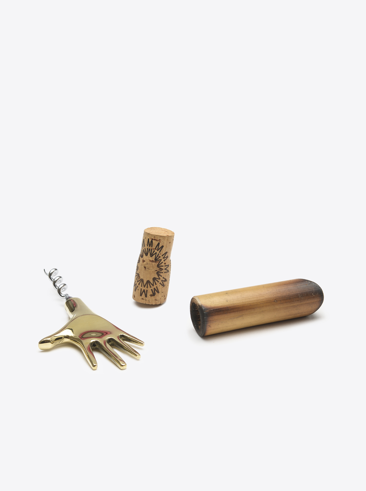 Corkscrew &quot;Hand&quot; Brass polished