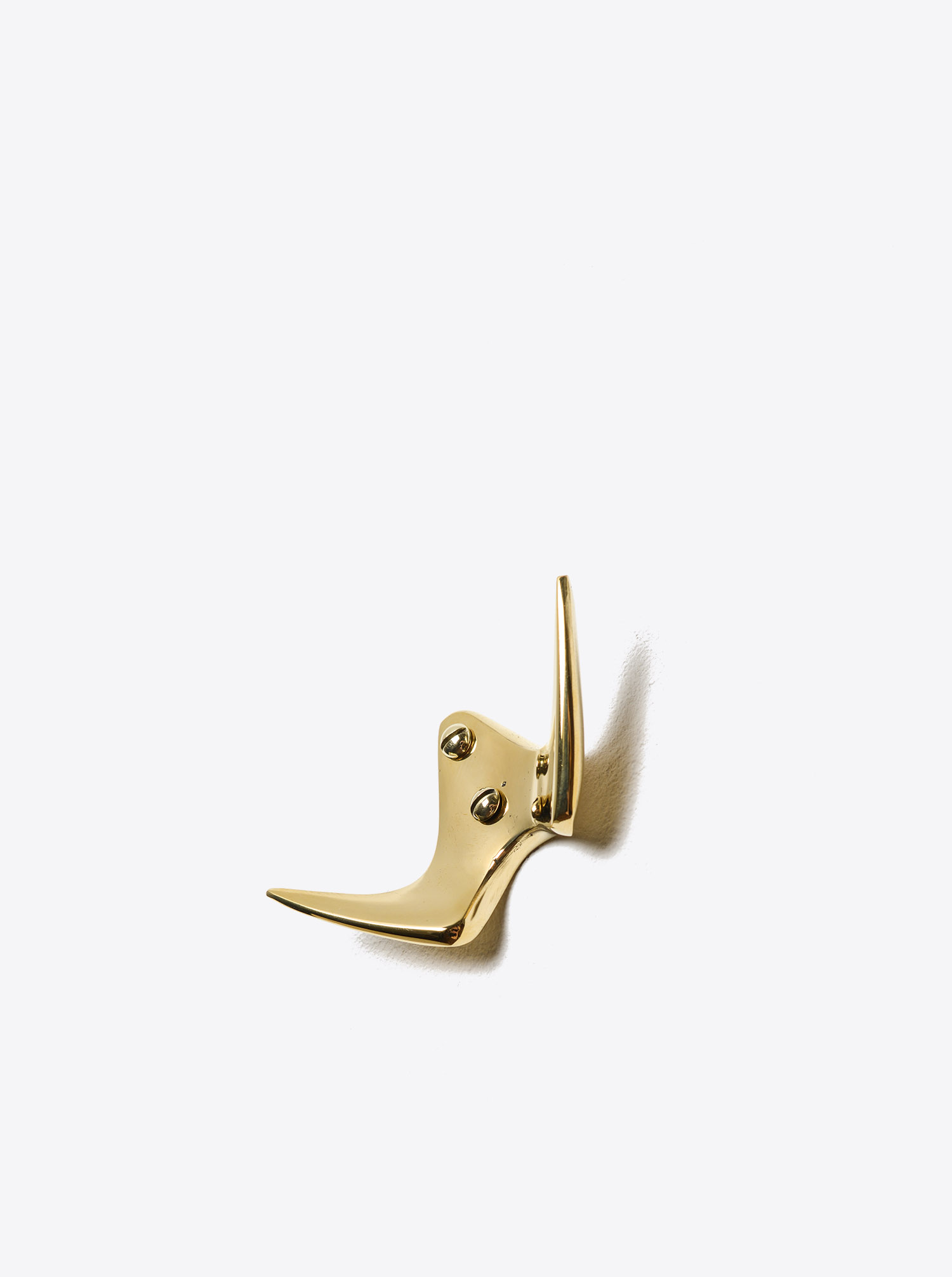 Coat Hook &quot;Bird&quot; Brass polished