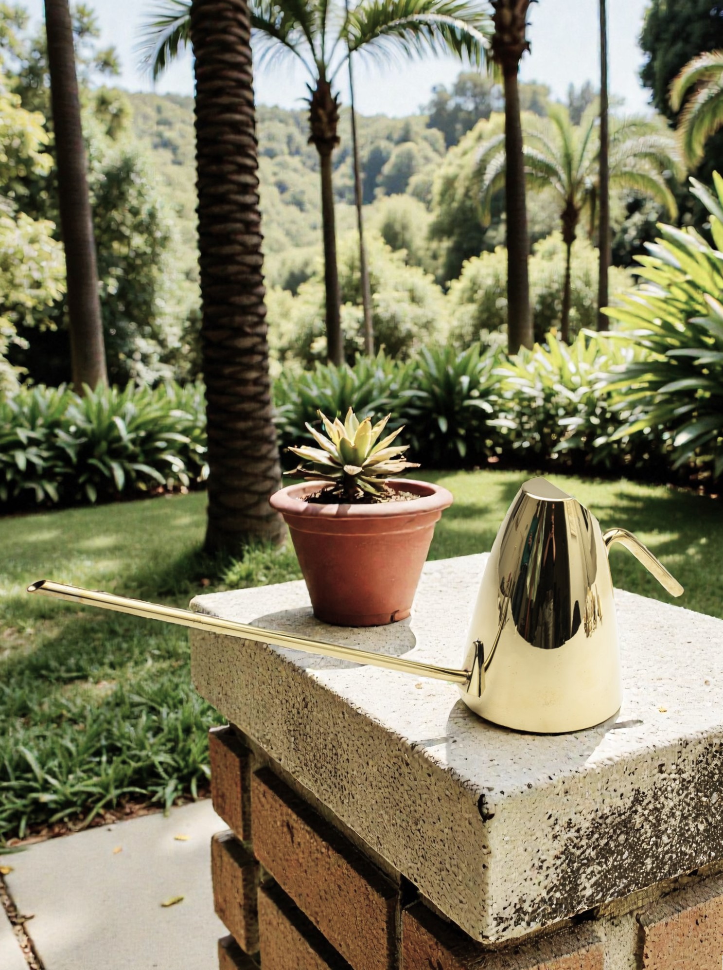 Watering Can Brass polished