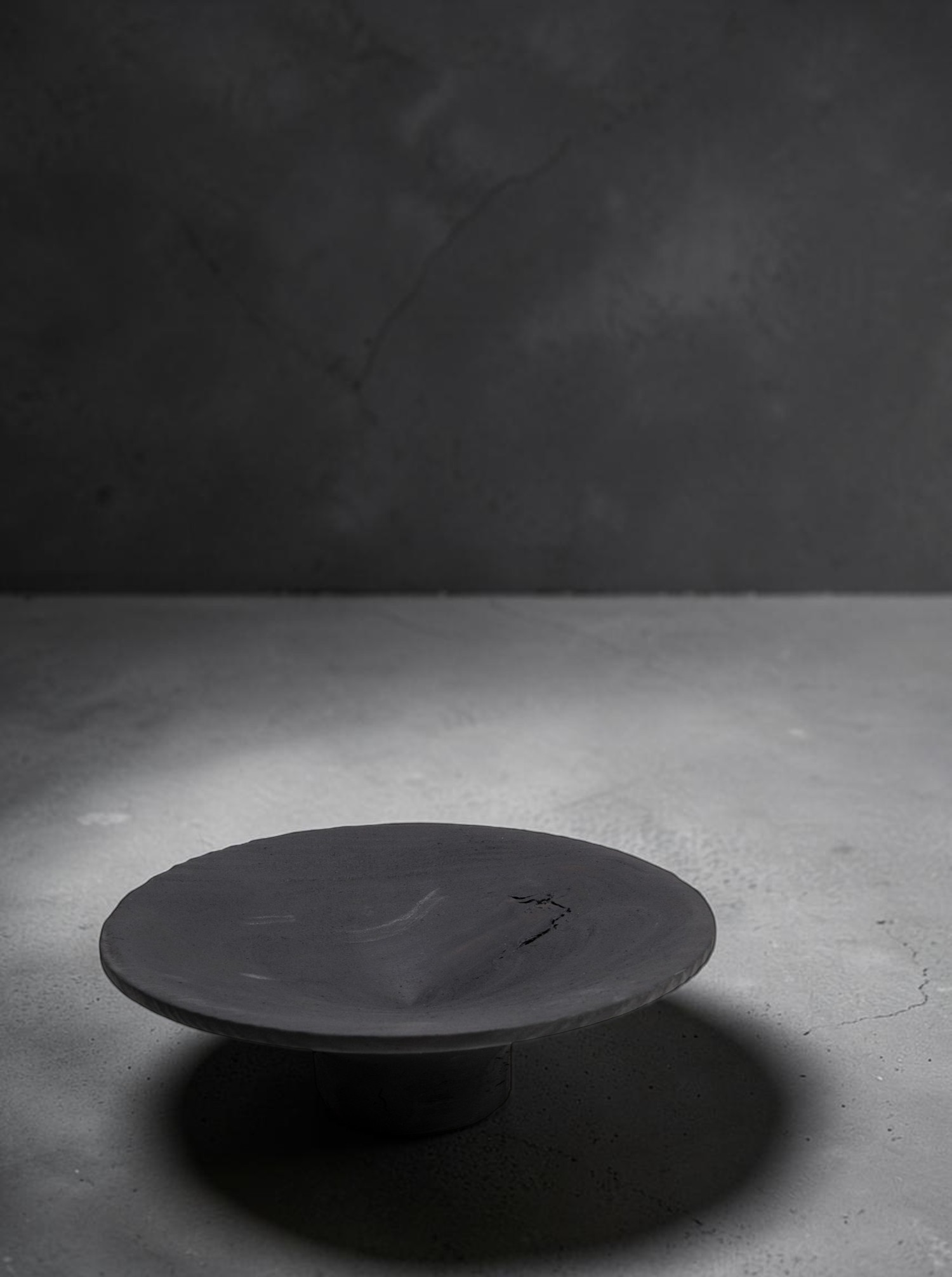 Fruit Bowl "Pyrolysis" L Pine Wood Flamed
