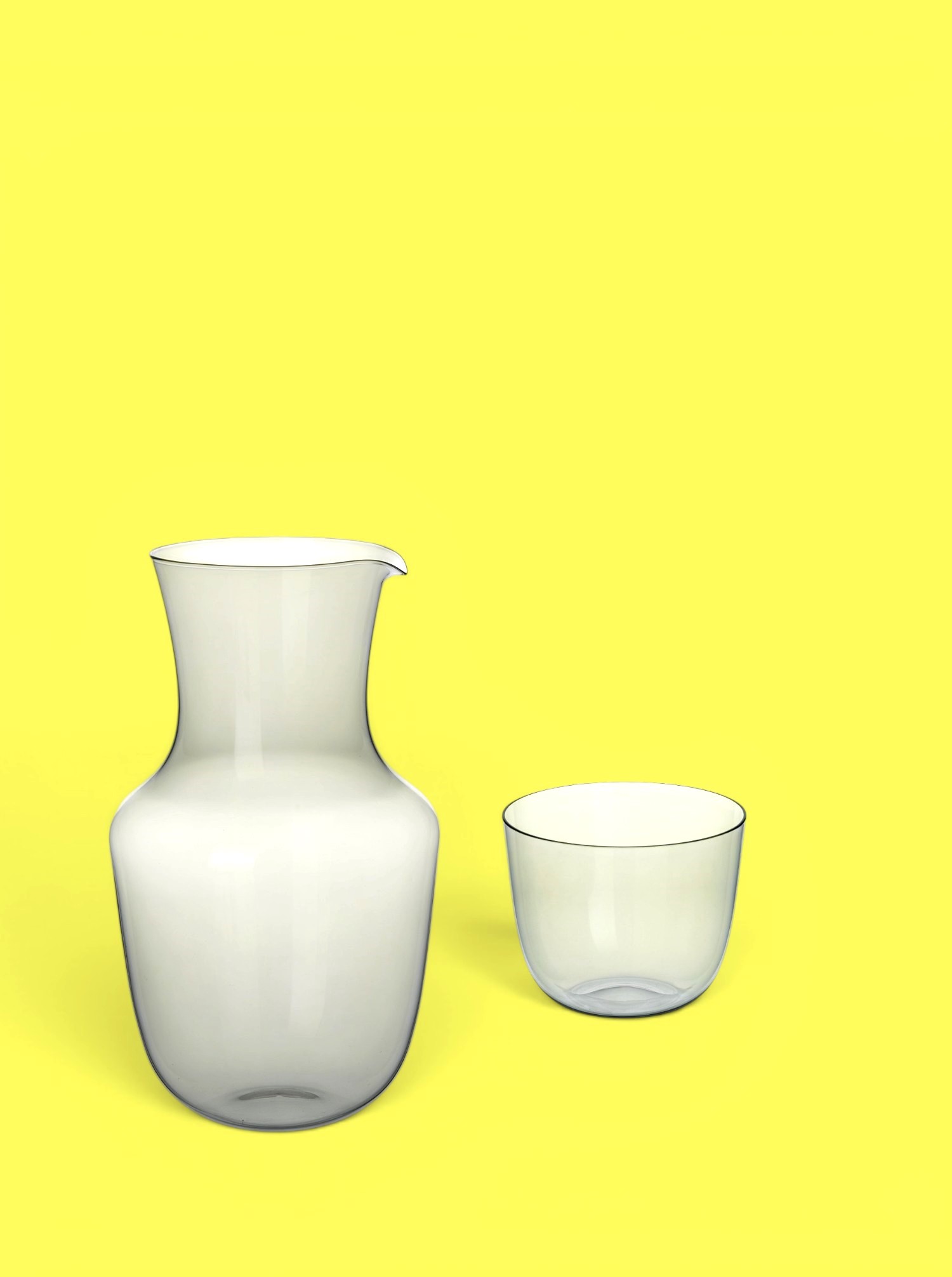 Carafe "Alpha" Glass grey