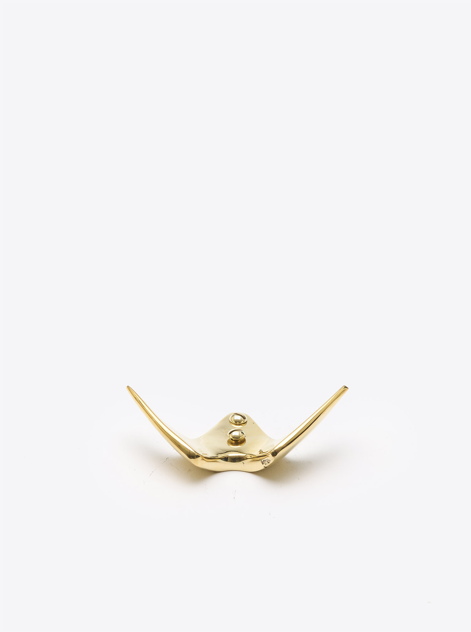 Coat Hook &quot;Bird&quot; Brass polished