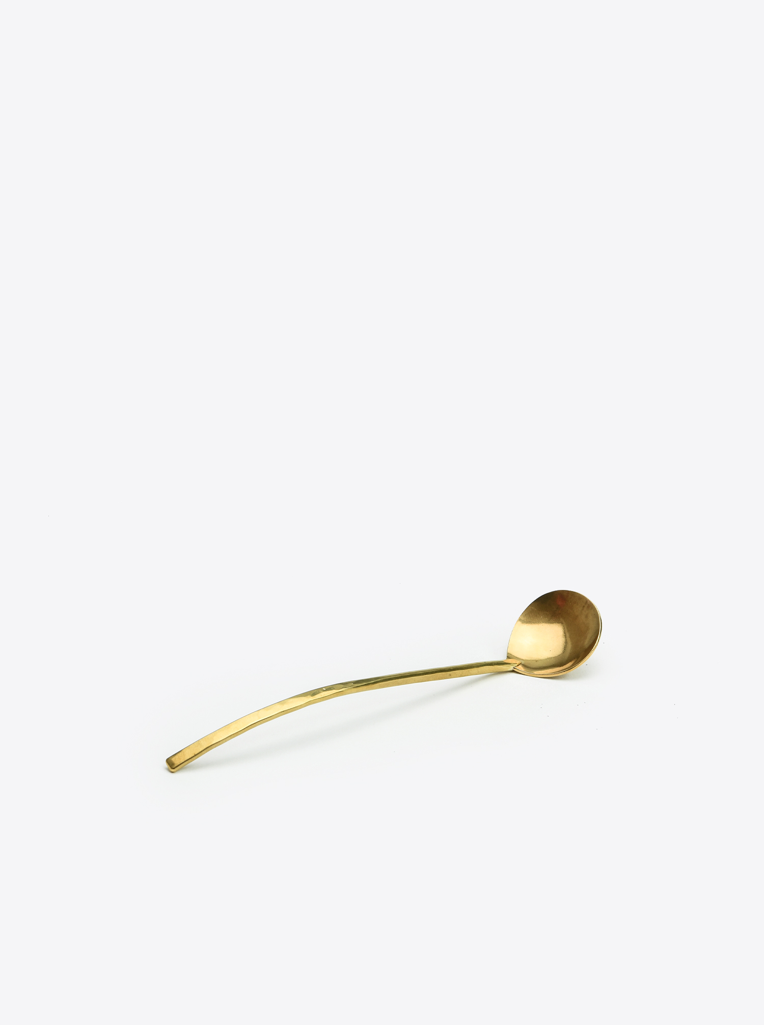 Spoon curved Brass . Handmade