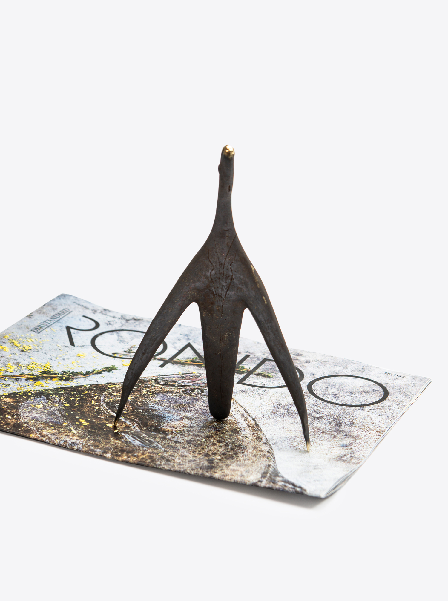 Sculpture &quot;Architect&quot; Brass patinated