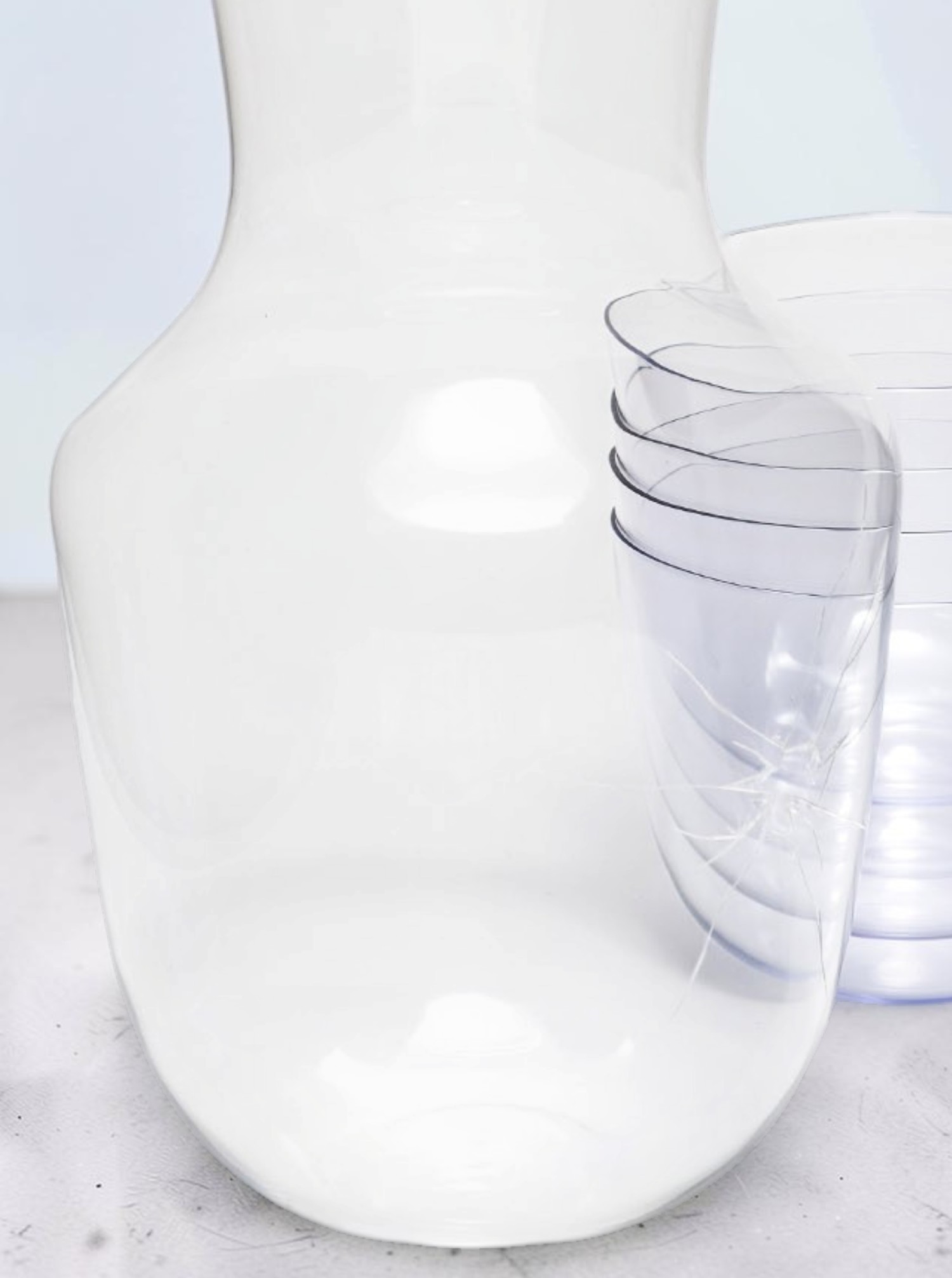 Carafe Alpha "Crack" Glass - clear