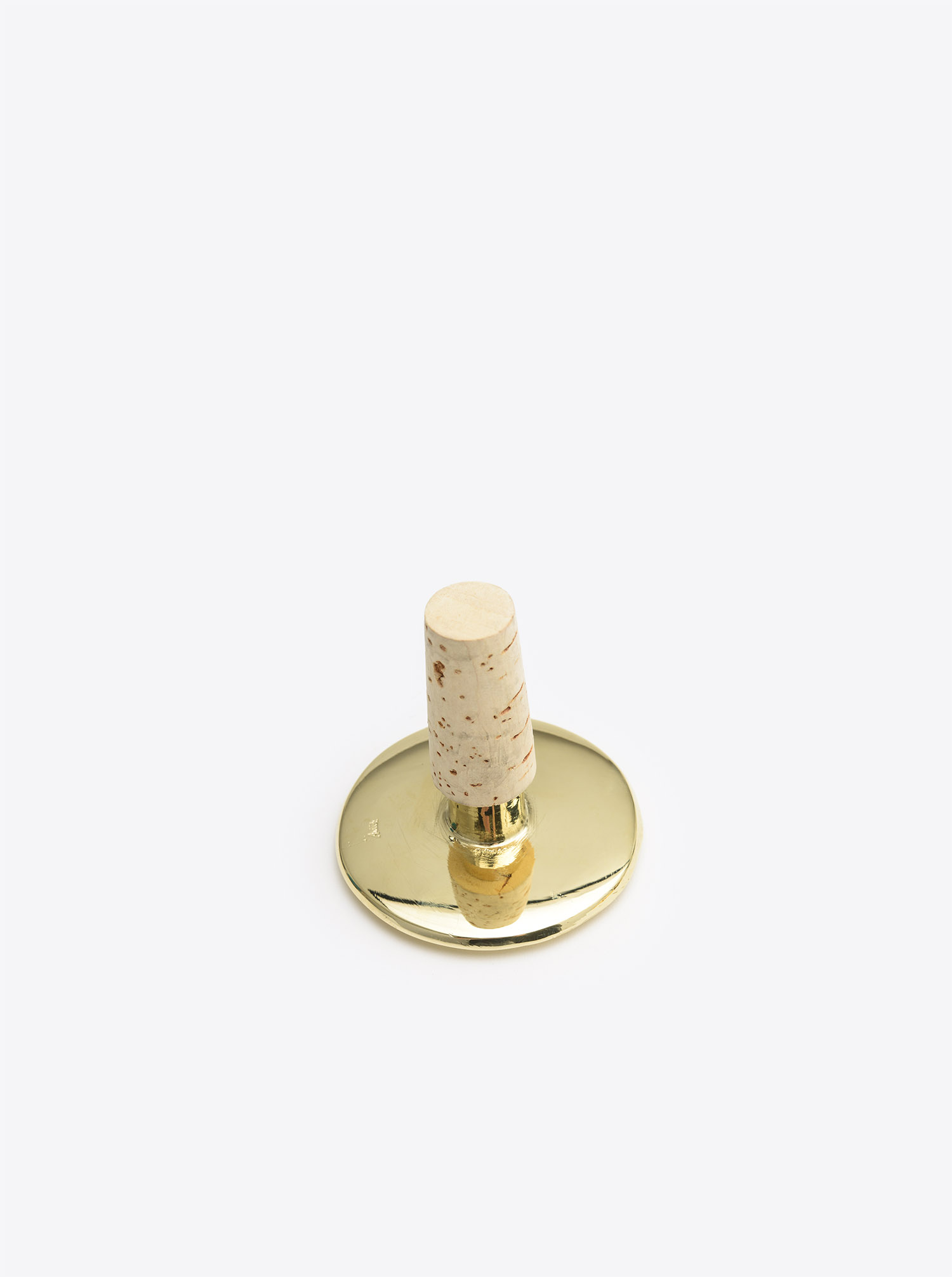 Brass Wine Stopper Ring by Carl Aubock