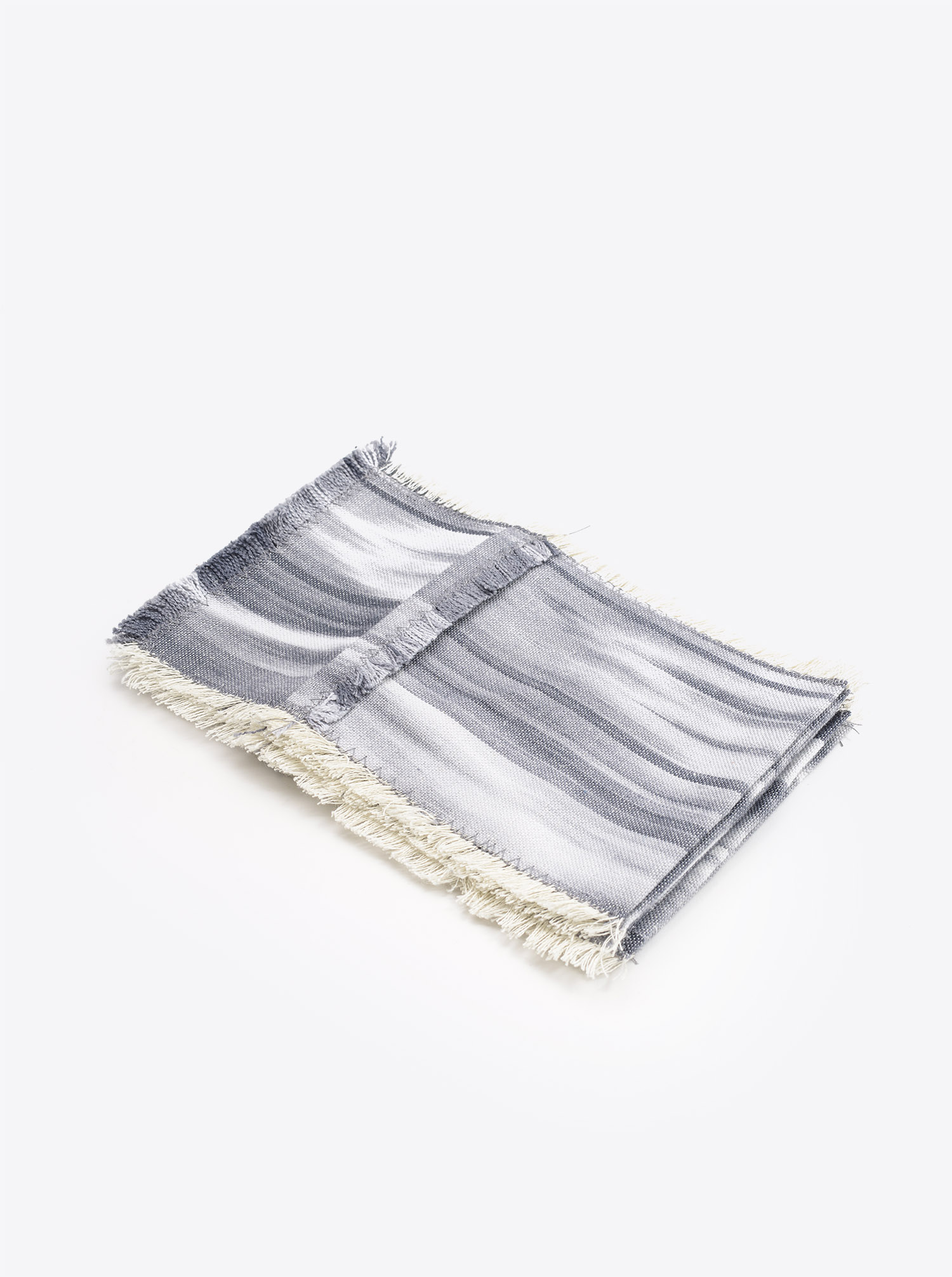 Bestecktaschen Set Cubierto 6teilig Ikat dunkelgrau