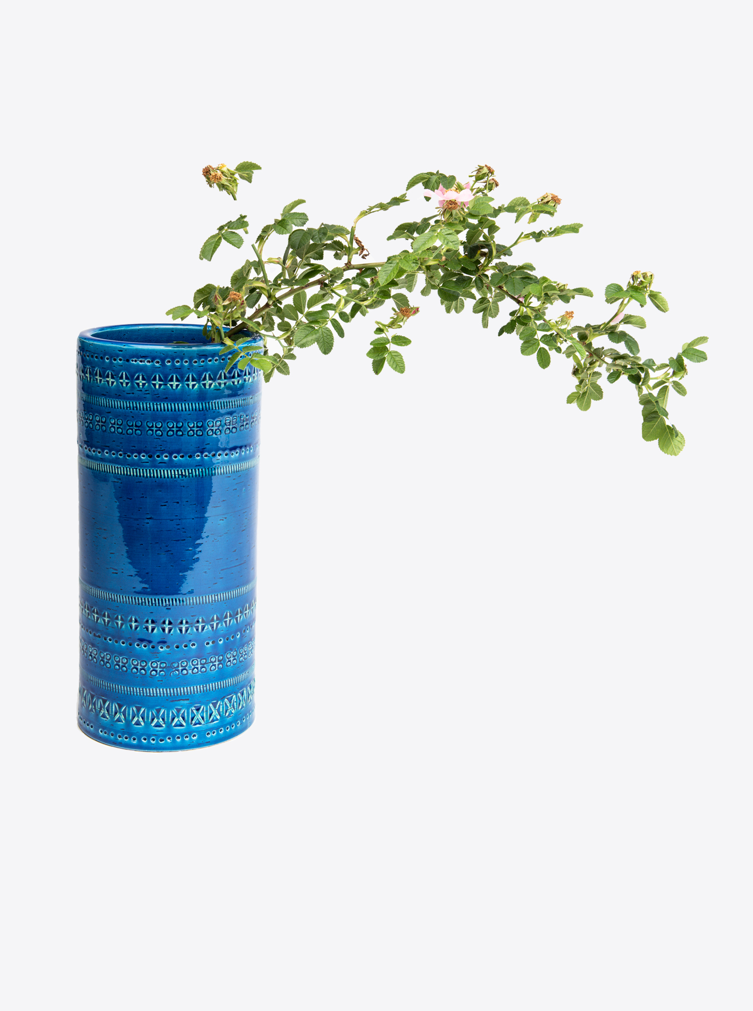Bitossi Rimini Blu Cylinder Vase