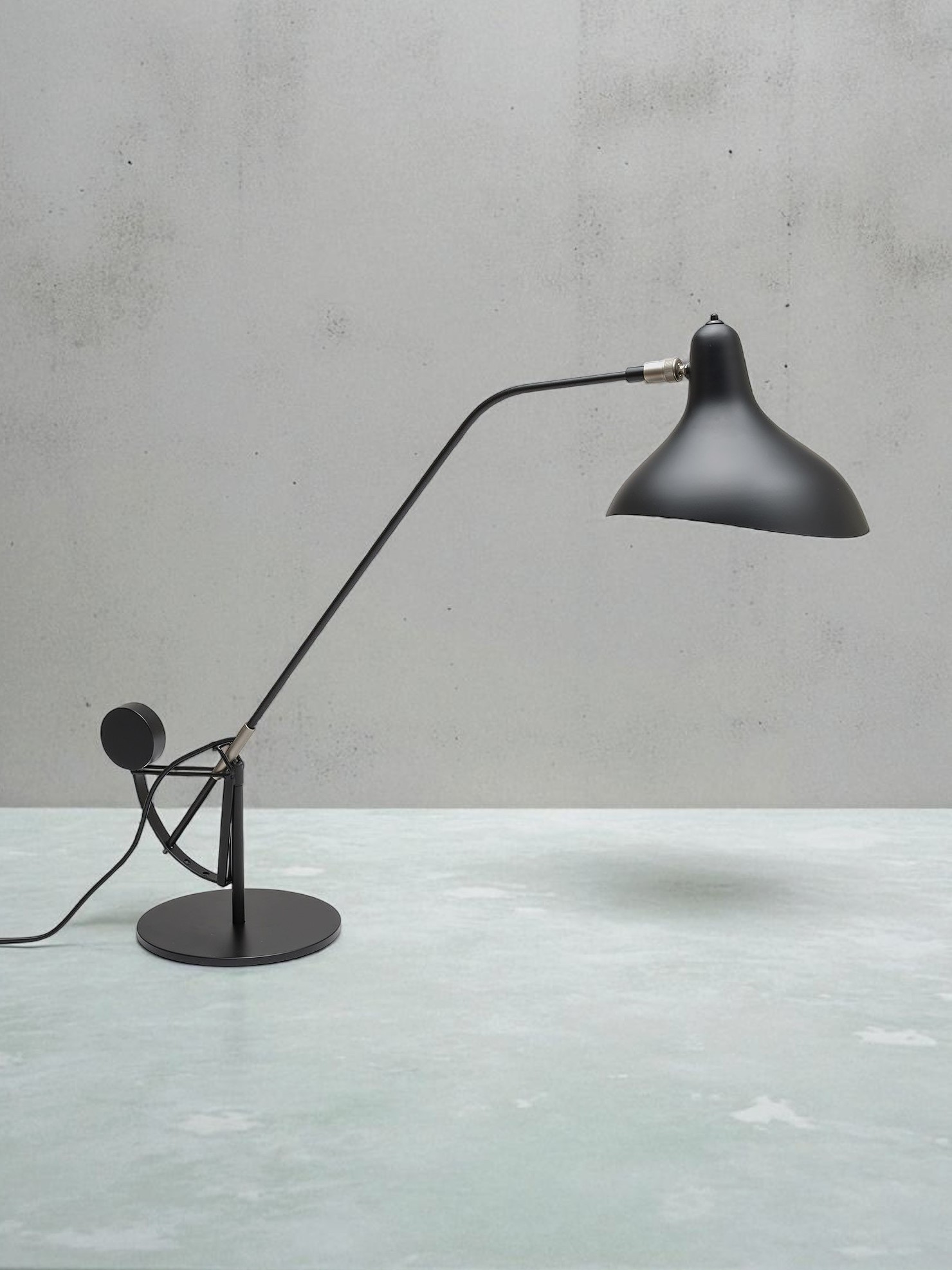 Table Light "Mantis" black Design Bernard Schottlander 1951