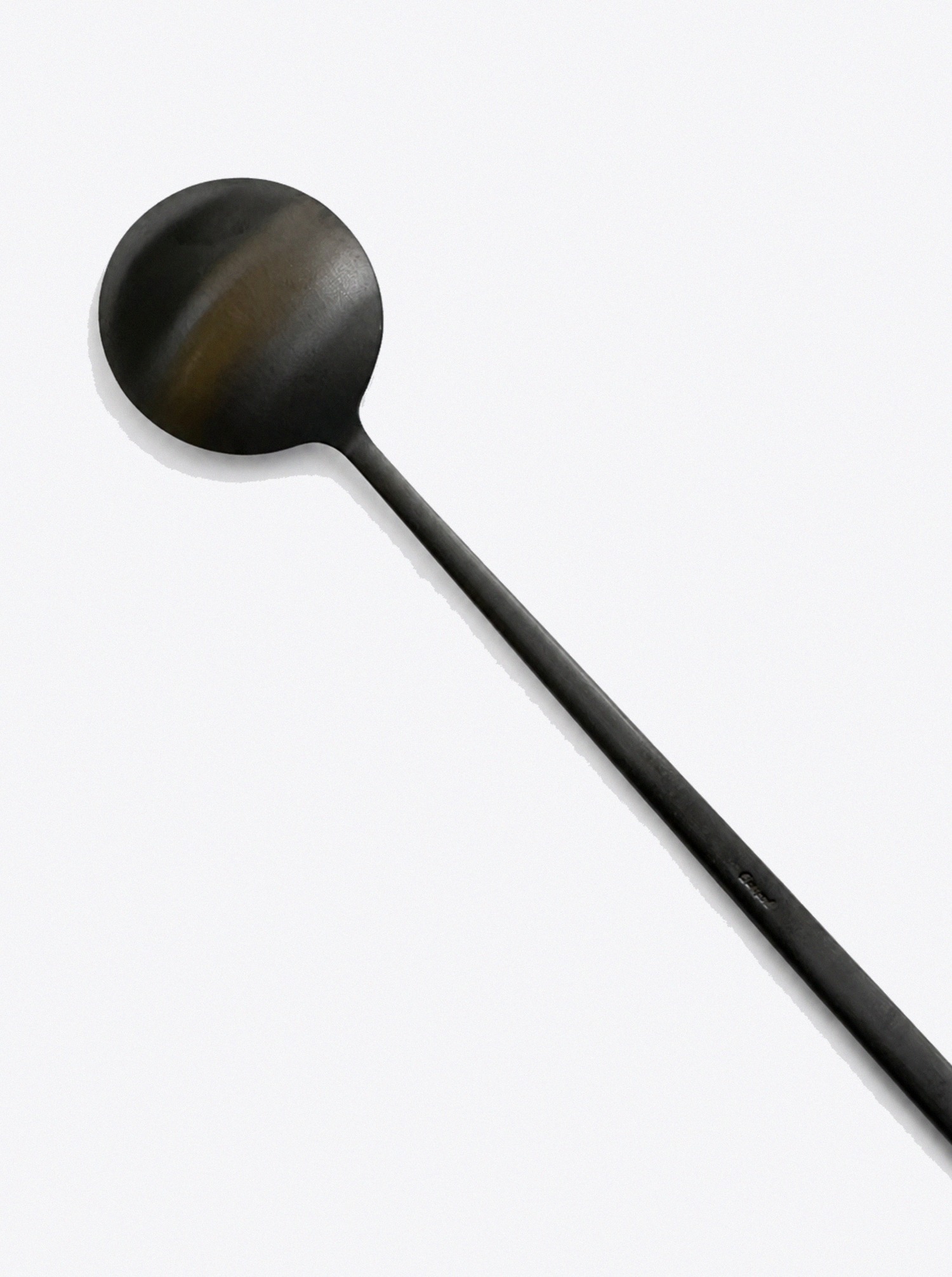 Cocktail-/Eislöffel "Moon" - Edelstahl schwarz matt