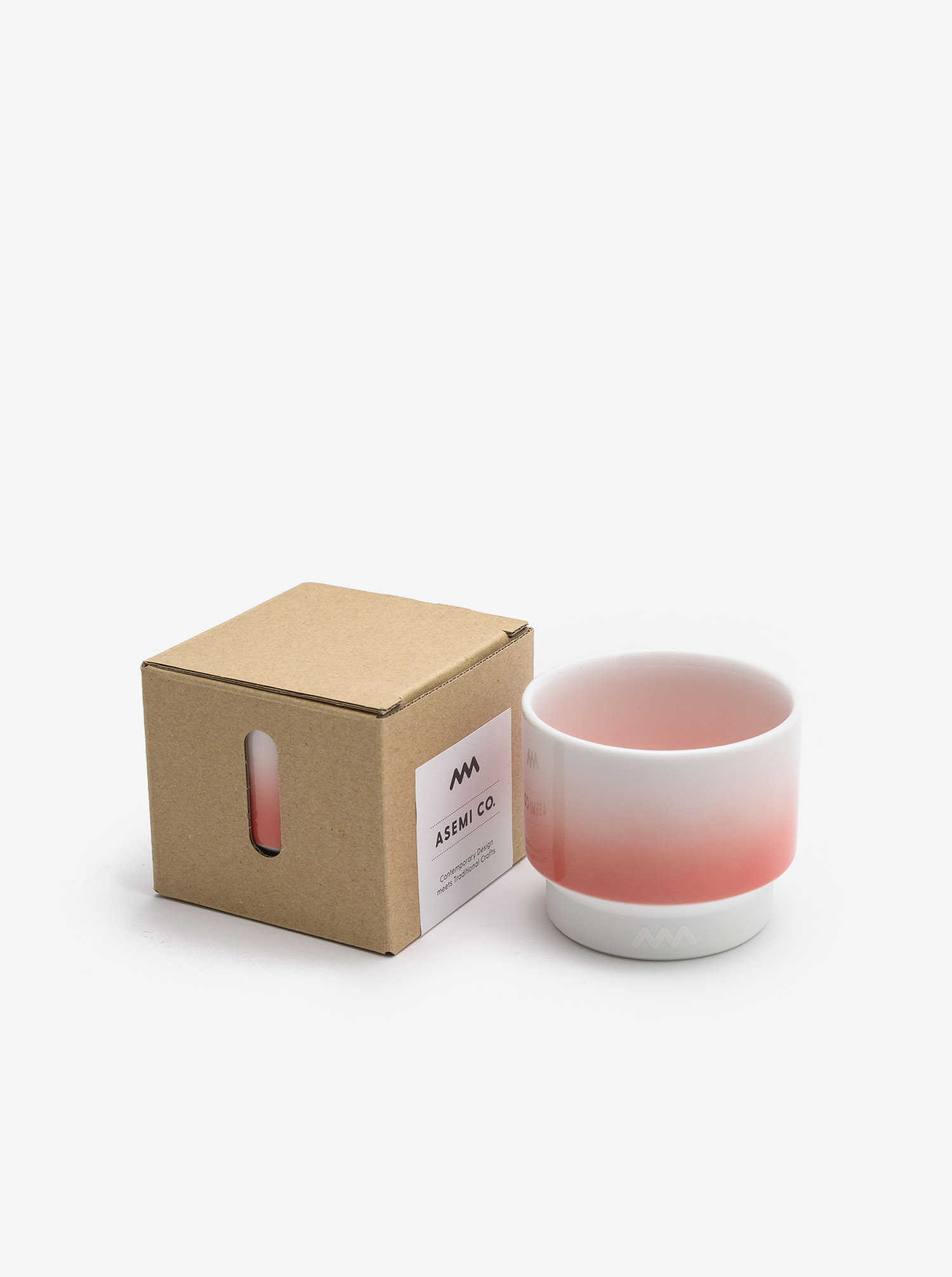 Teacup Hasami M red