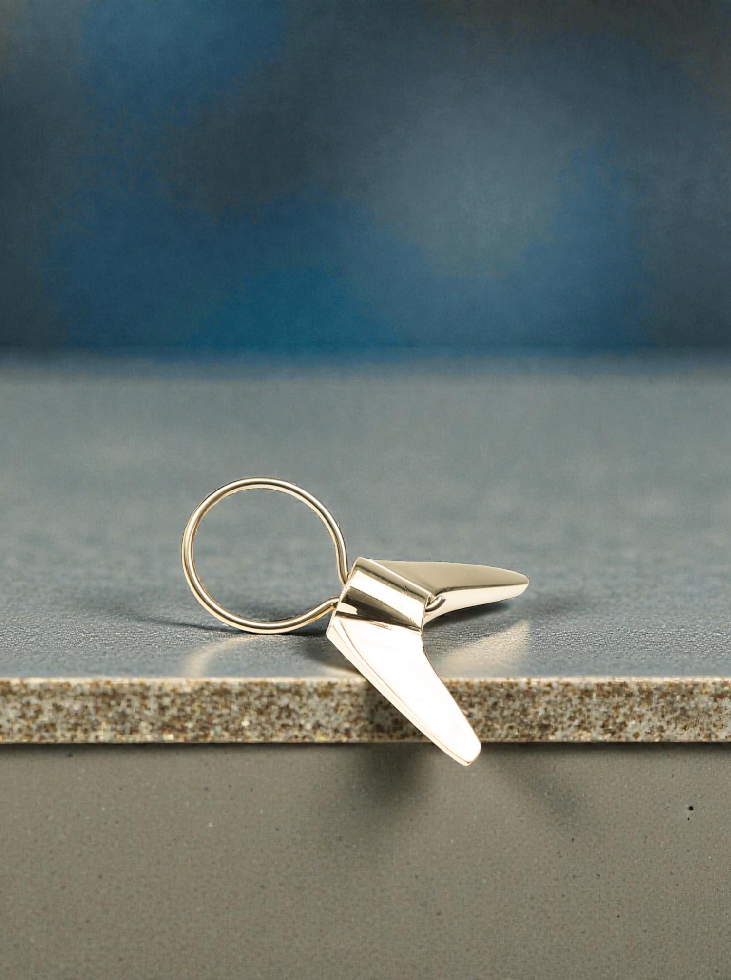 Key Chain "Safari" brass polished