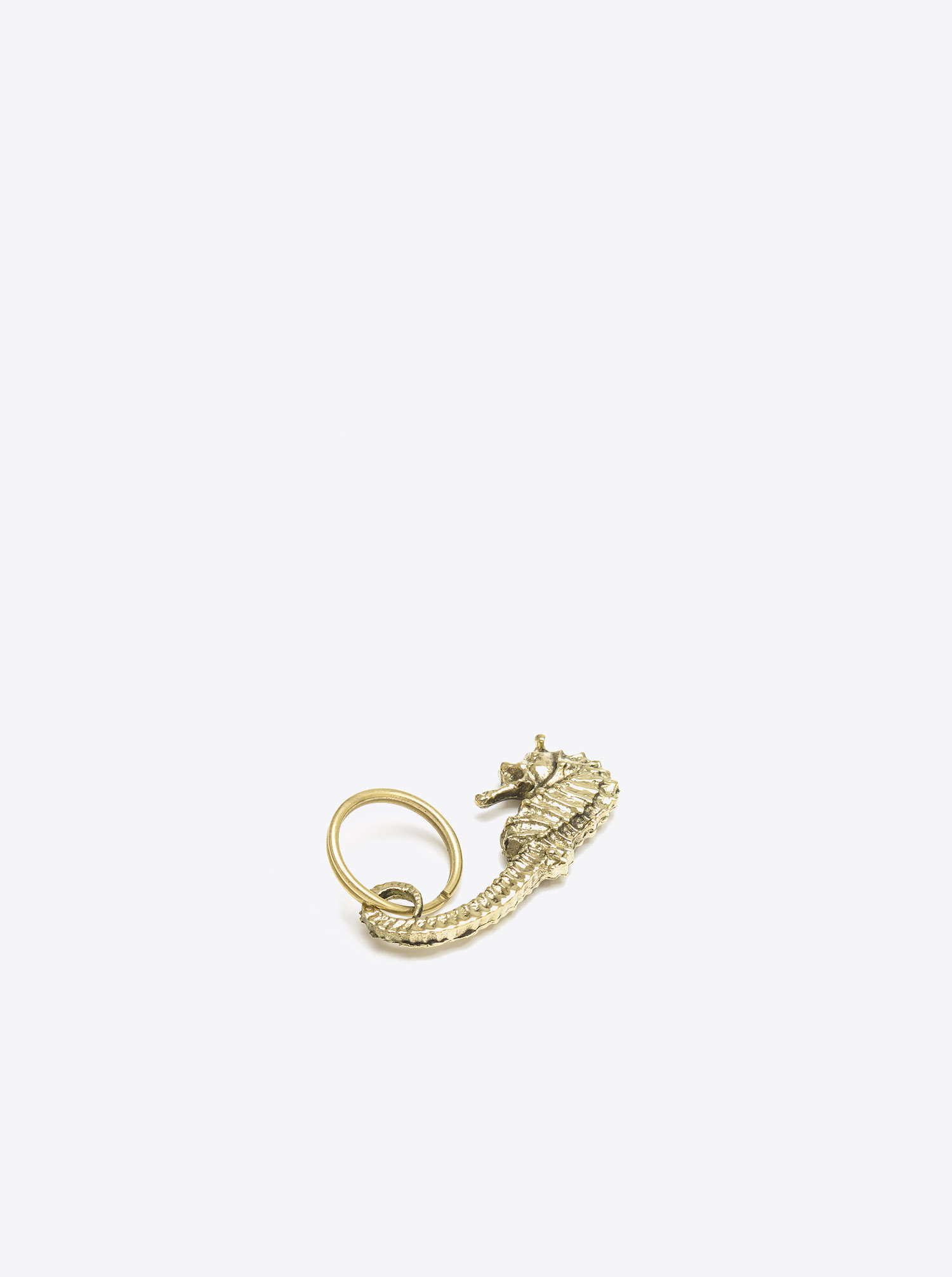 Key Chain &quot;Sea Horse&quot; Brass polished